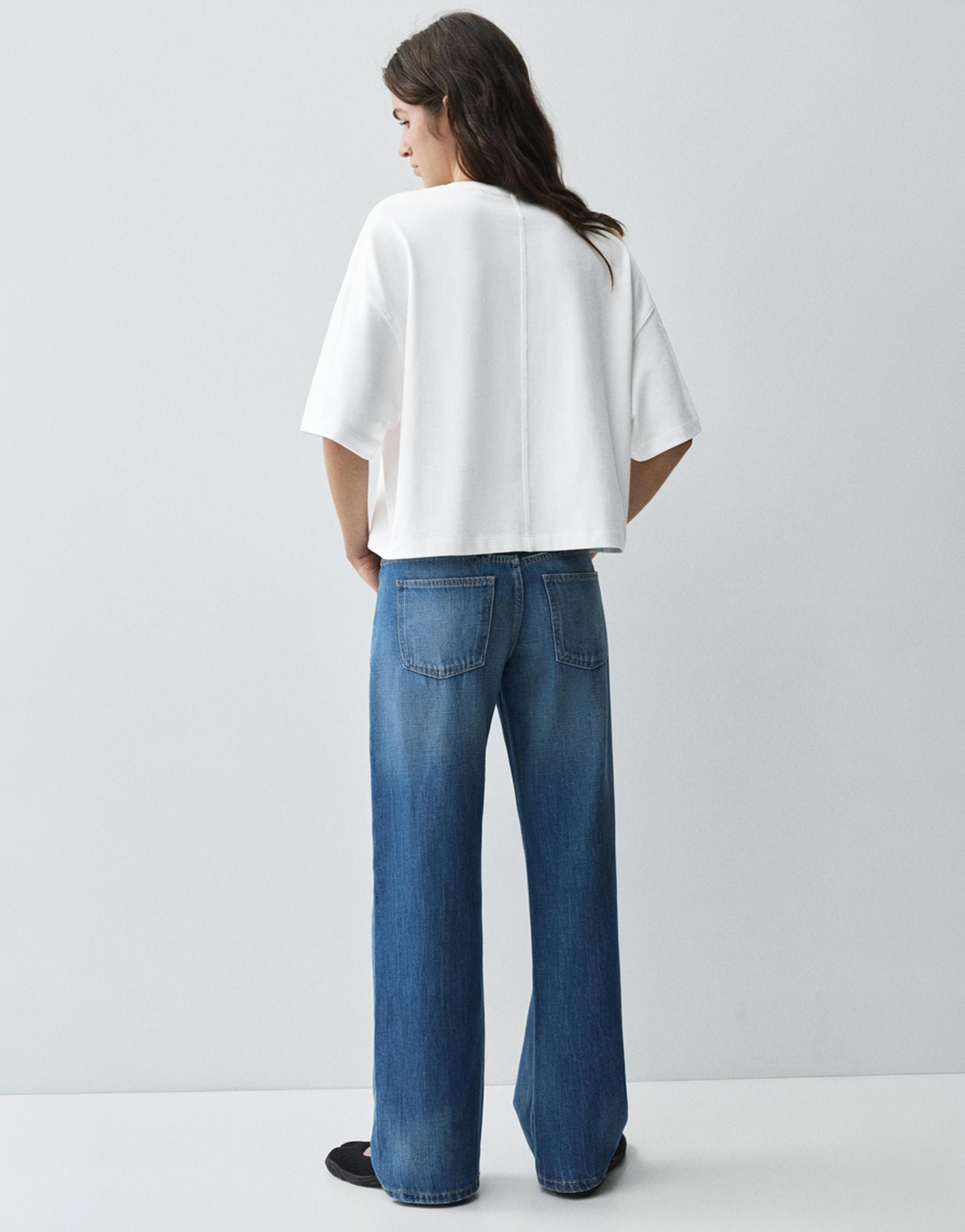 Boxy fit short sleeve T-shirt — White