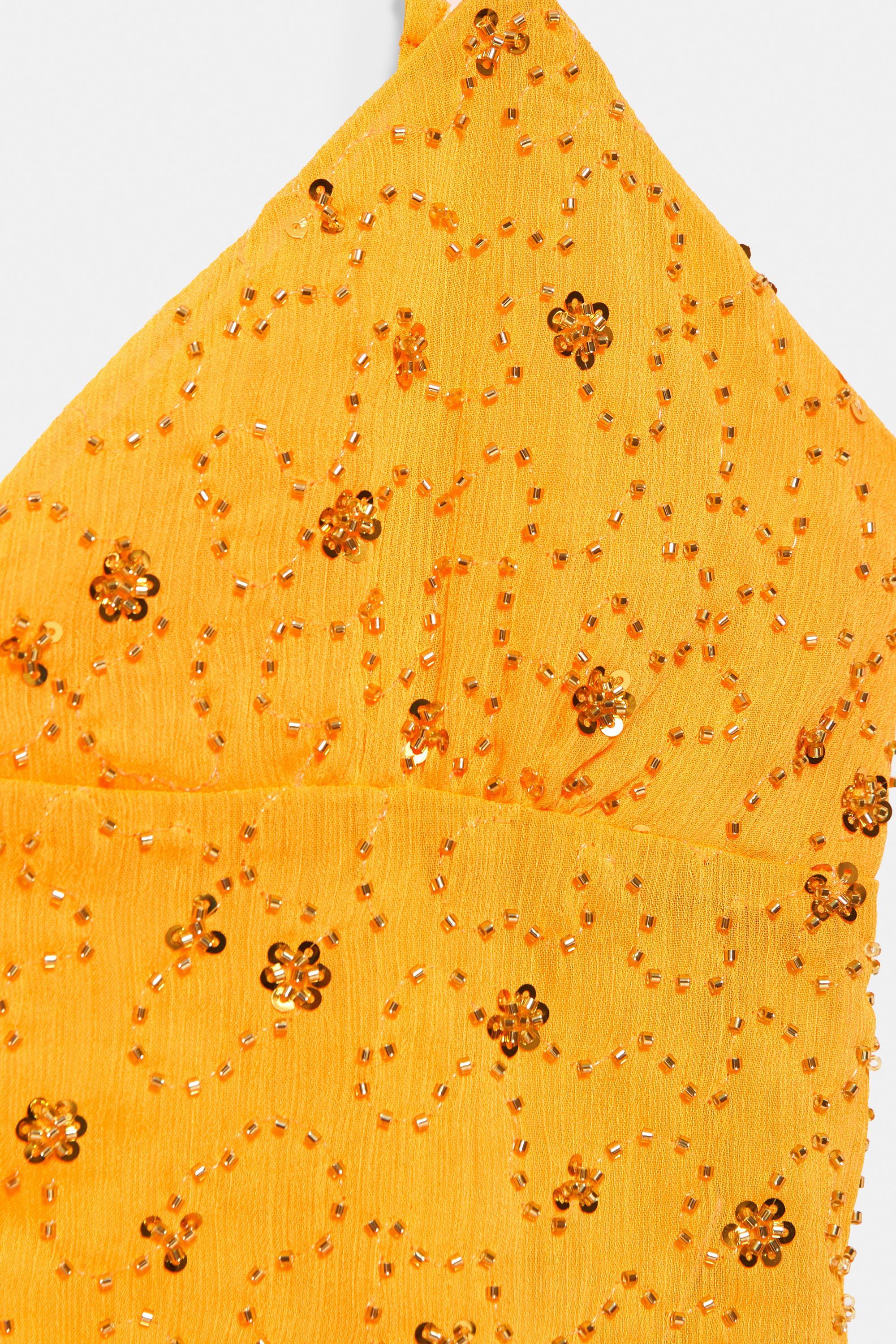 Orange sequin camisole — Orange