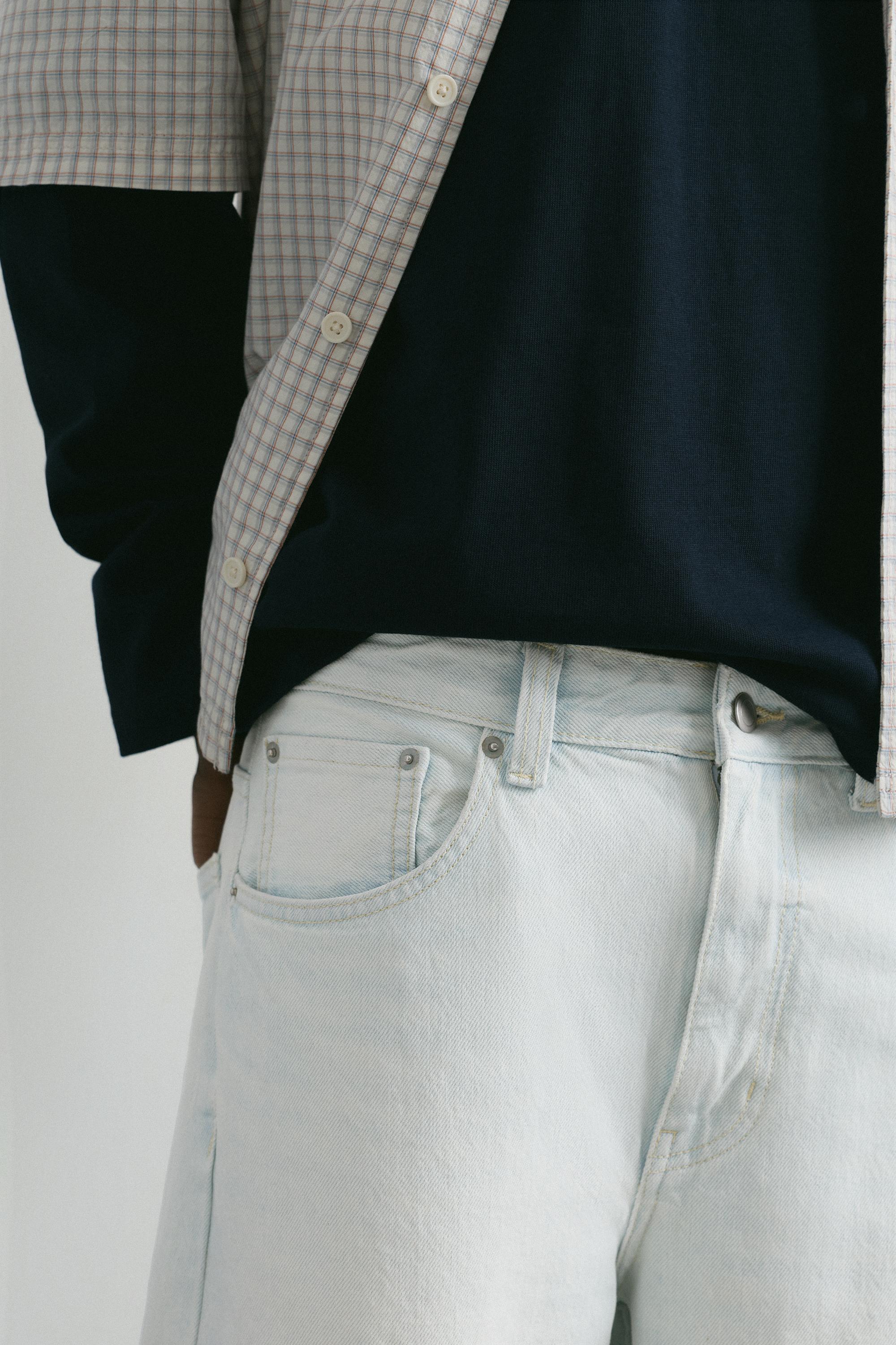 Wide-leg jeans — Pale indigo