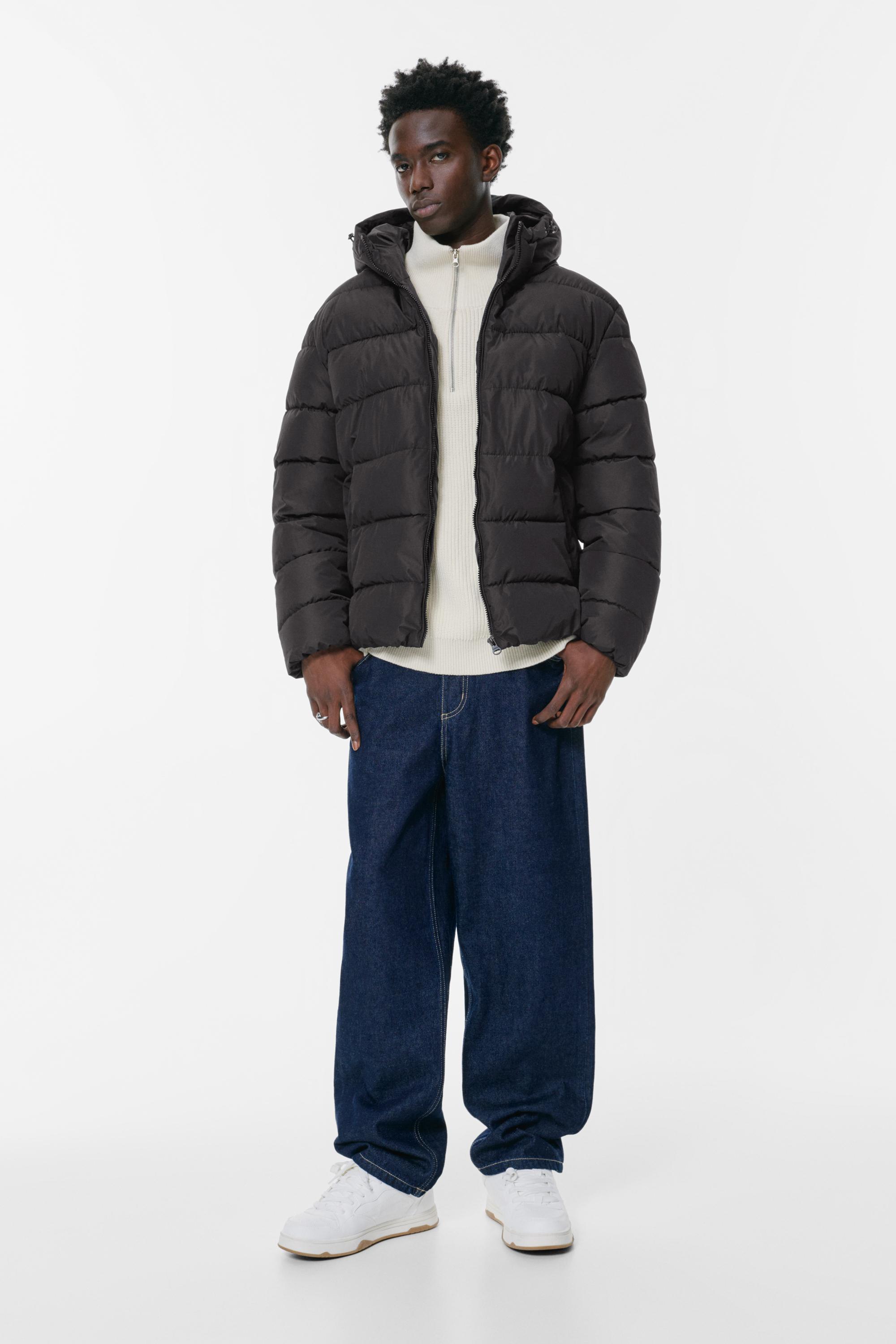 Kapüşonlu hafif şişme ceket - Görsel 22