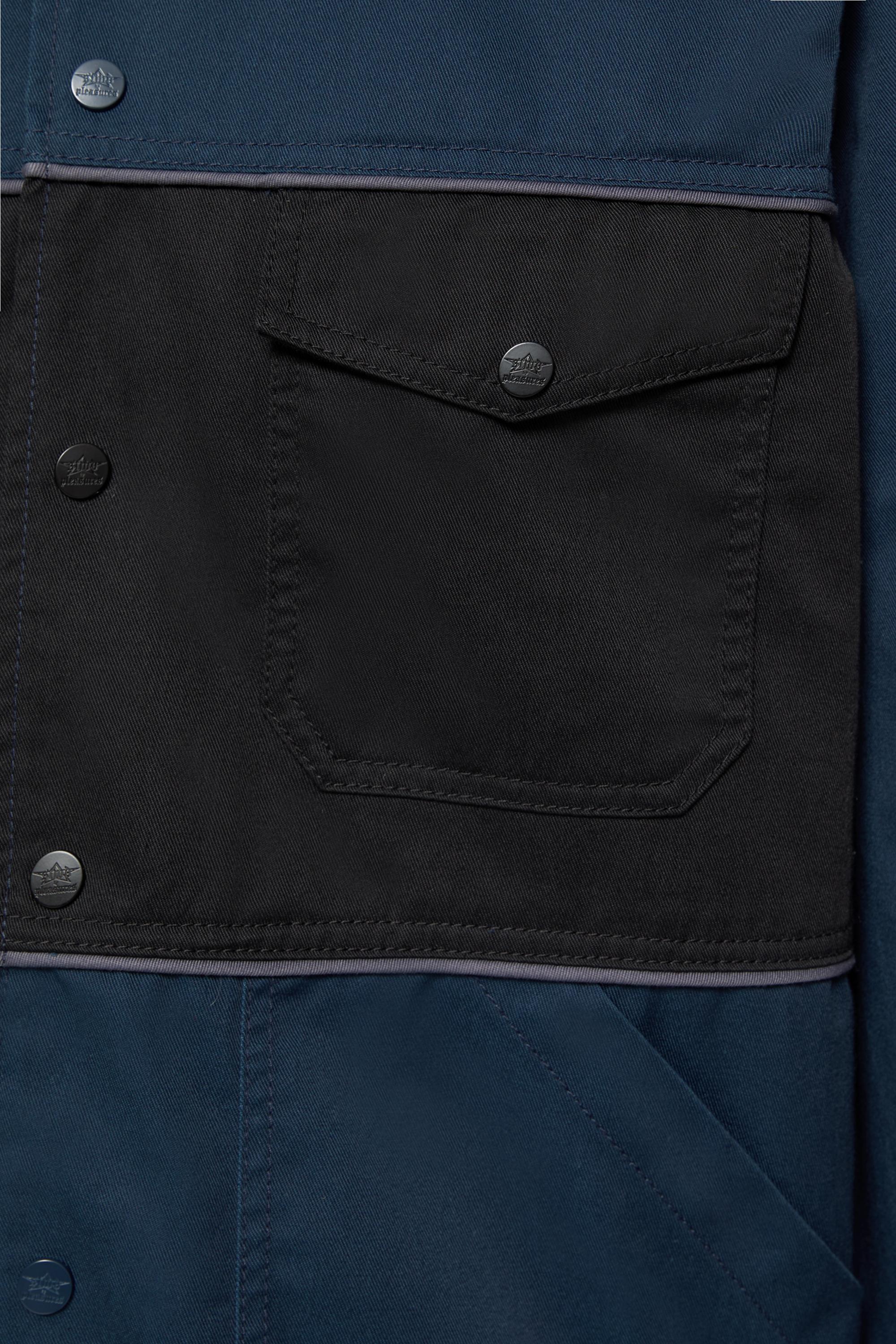 Pleasures x STWD panelled jacket — Dark navy (alternate view)