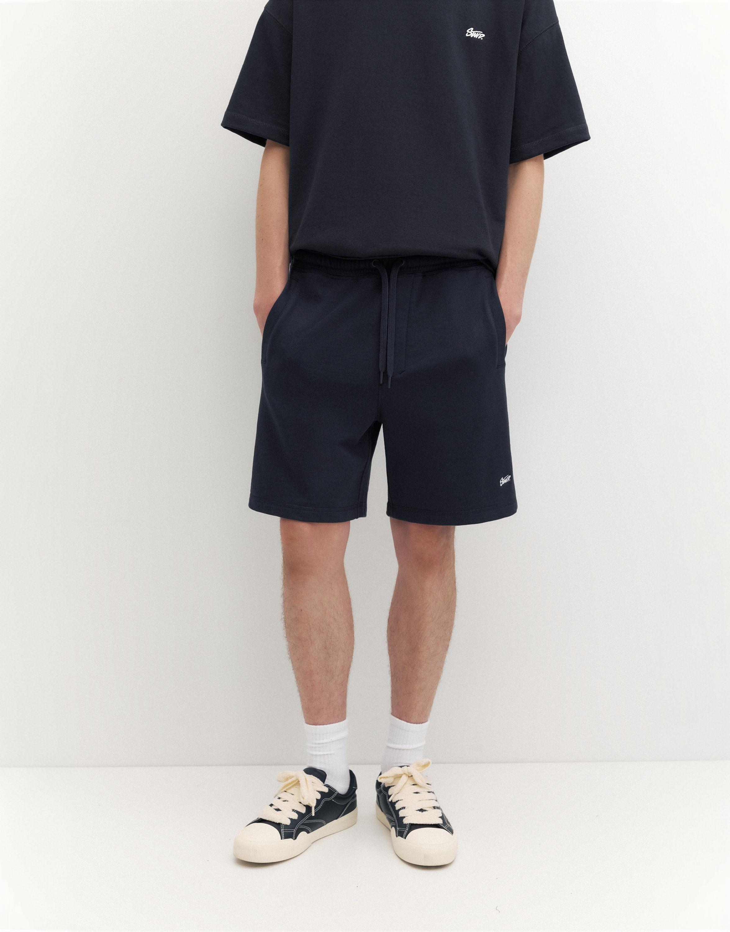 STWD jogger Bermuda shorts — Navy