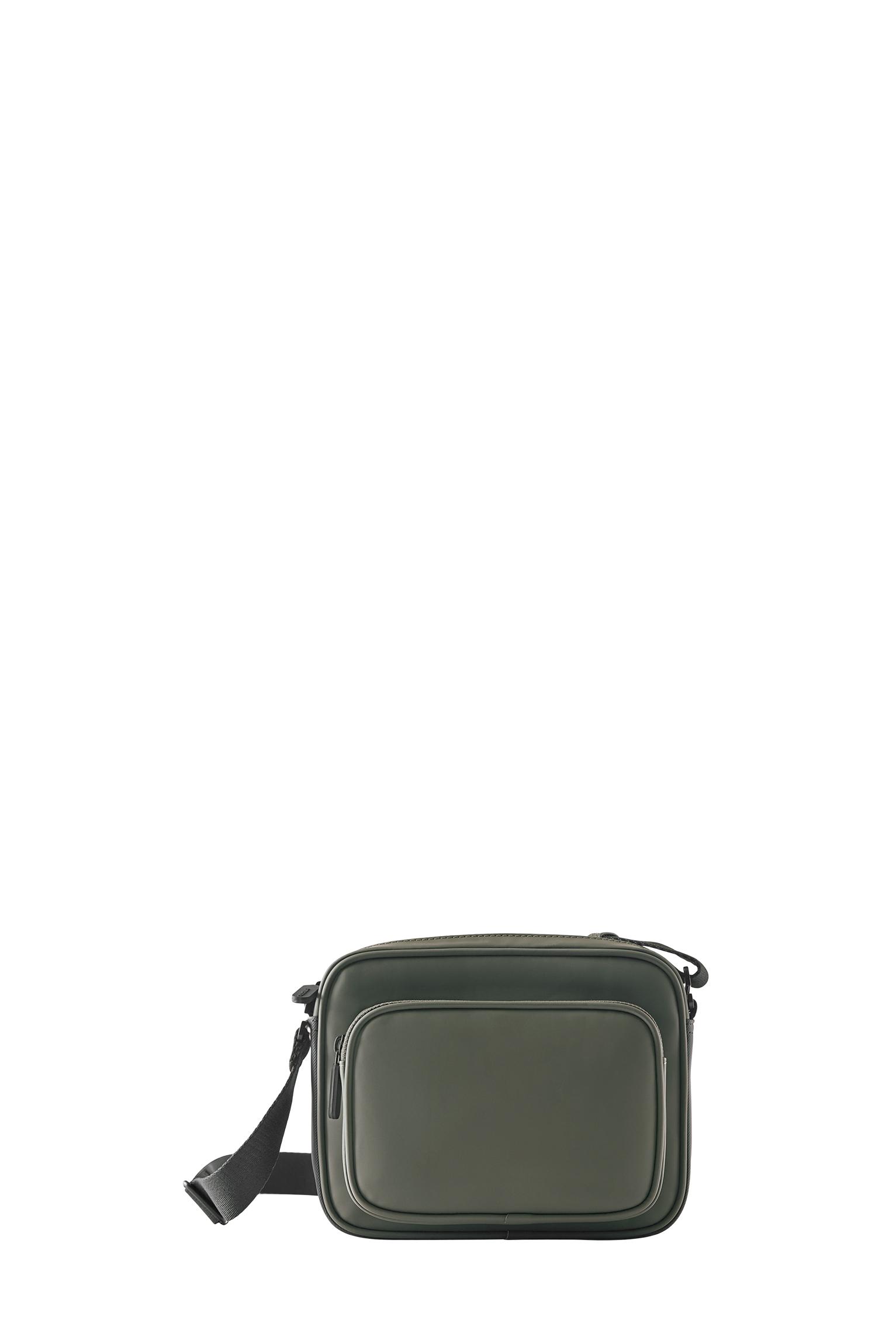 Rubberised crossbody bag — Green (alternate view)