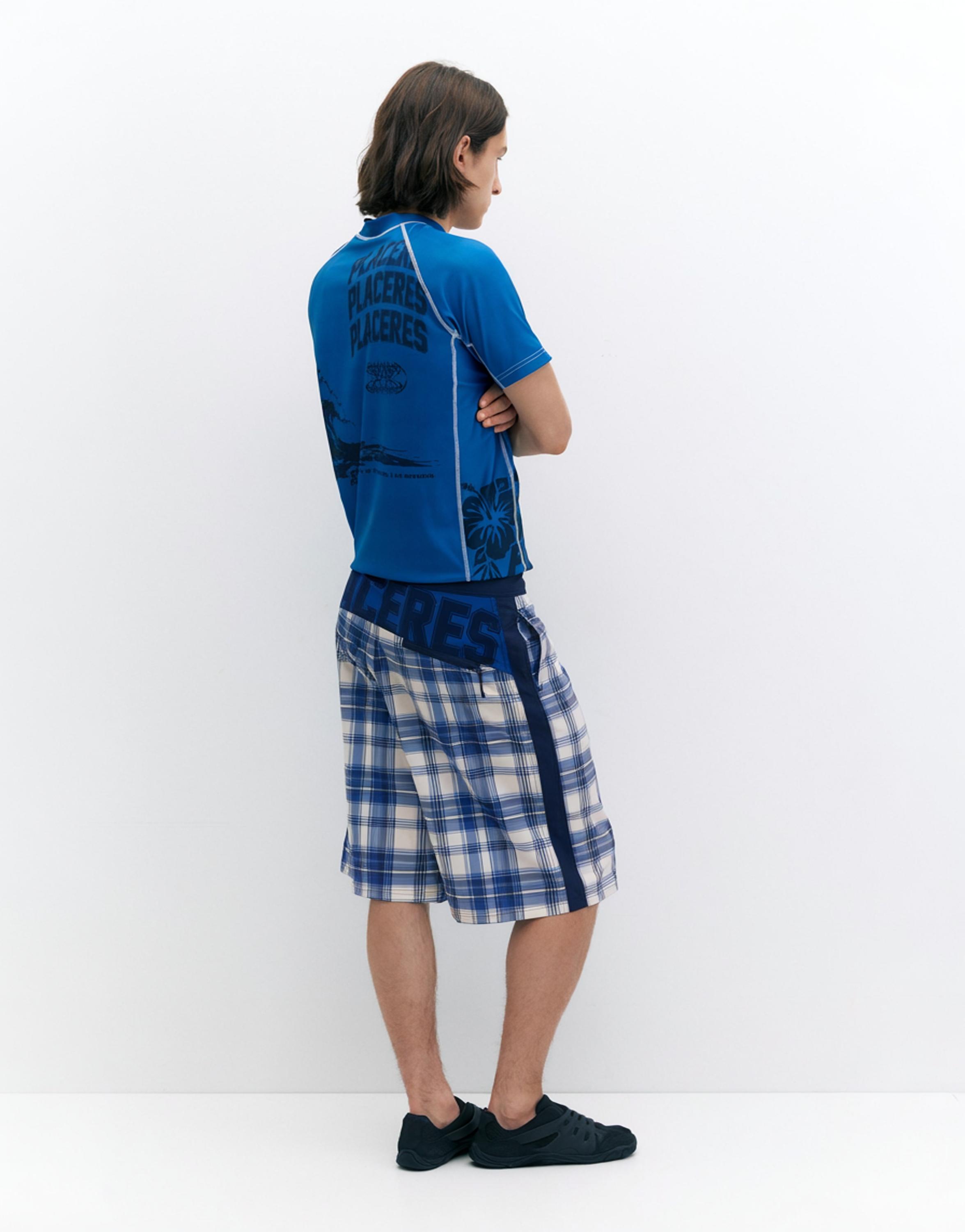 Pleasures x STWD swim shorts — Blue