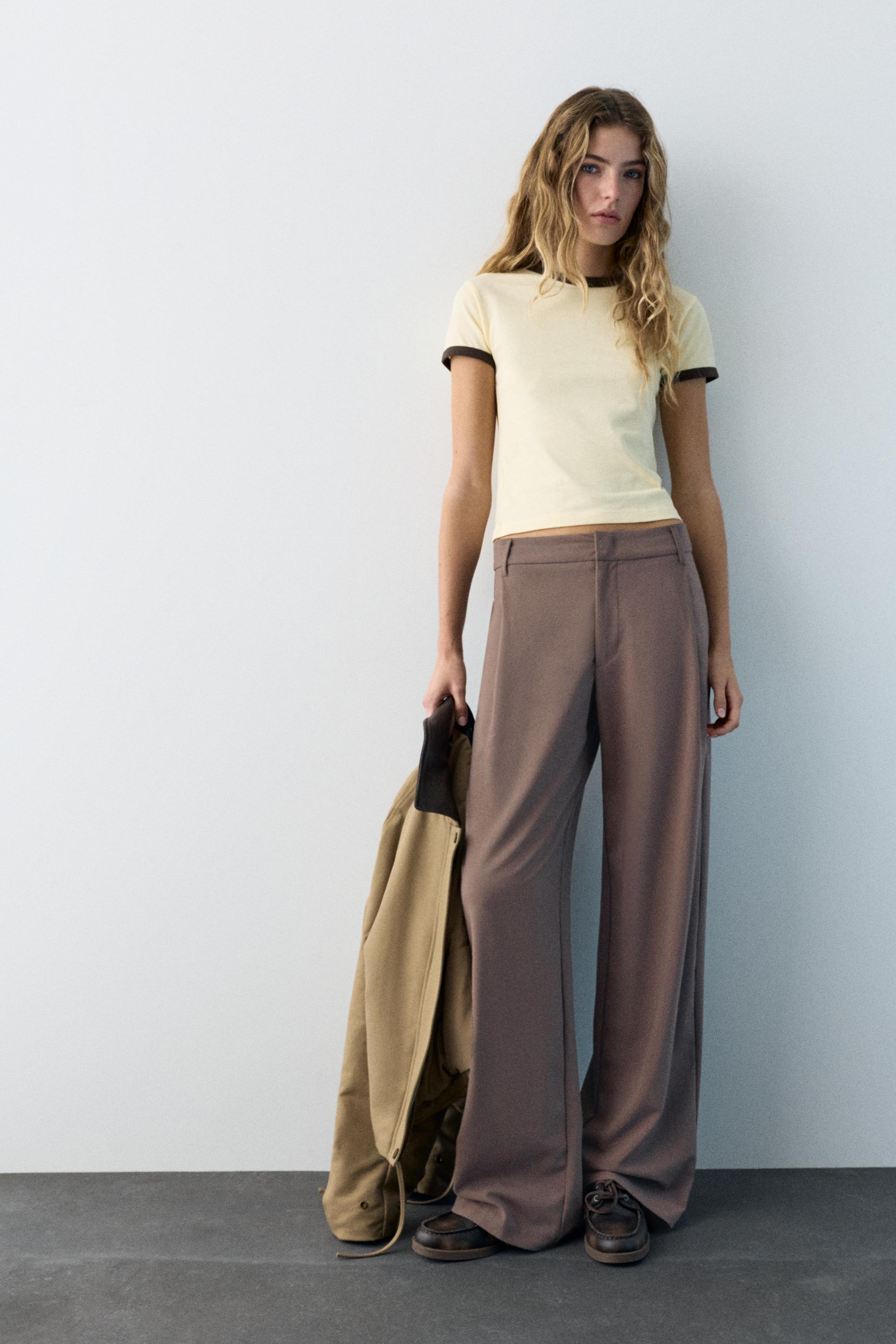 Darted smart trousers — Brown