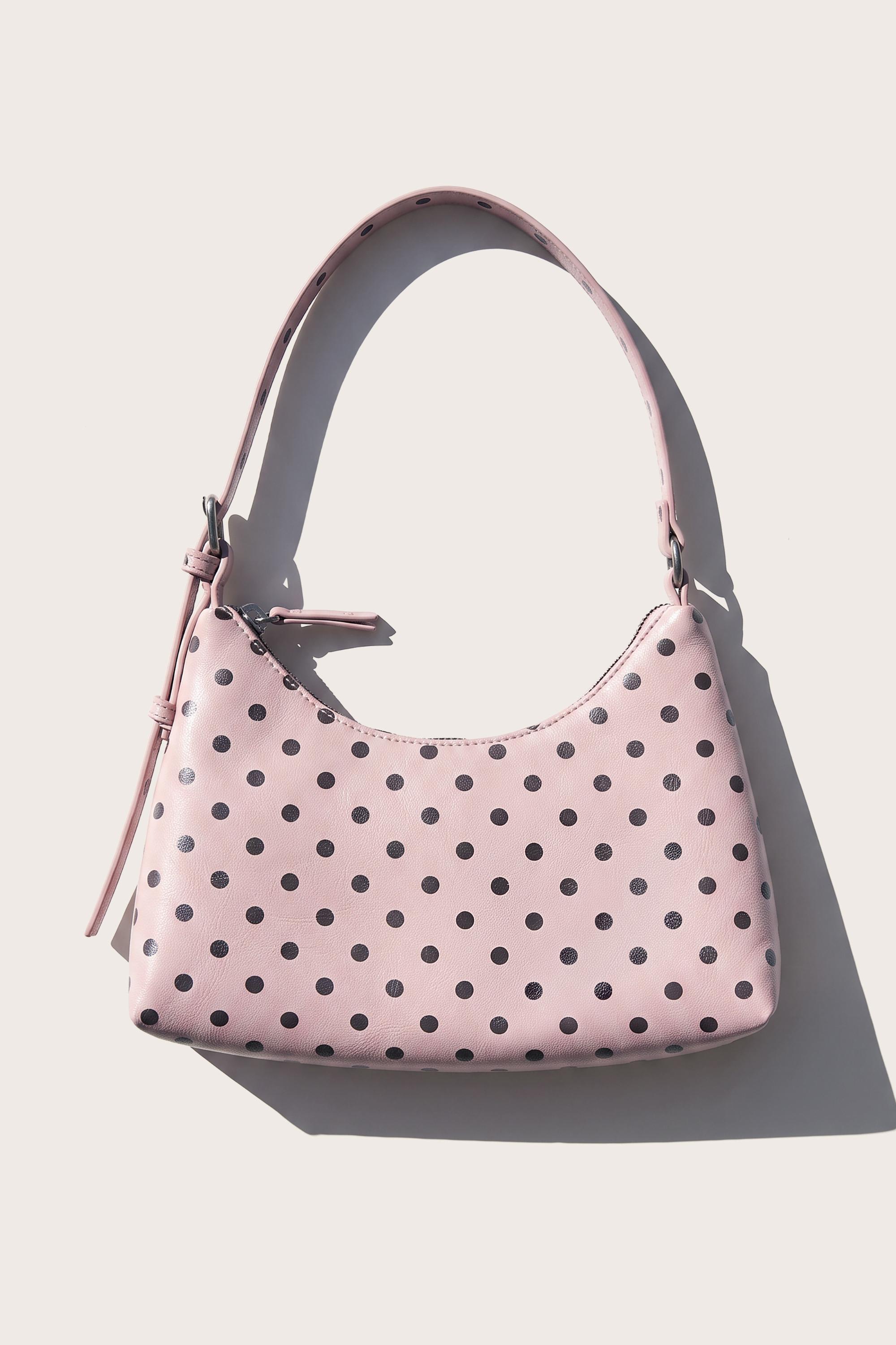Polka dot shoulder bag — Pink
