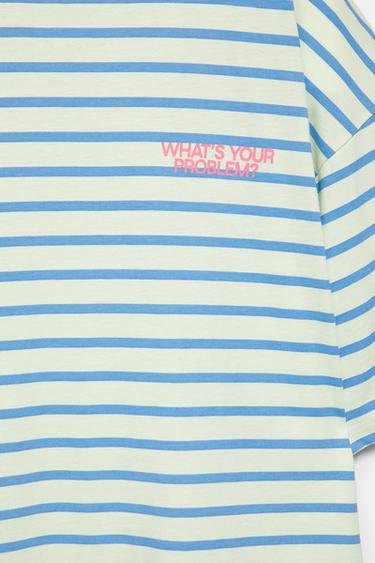 Oversize striped T-shirt — Blue/White 7