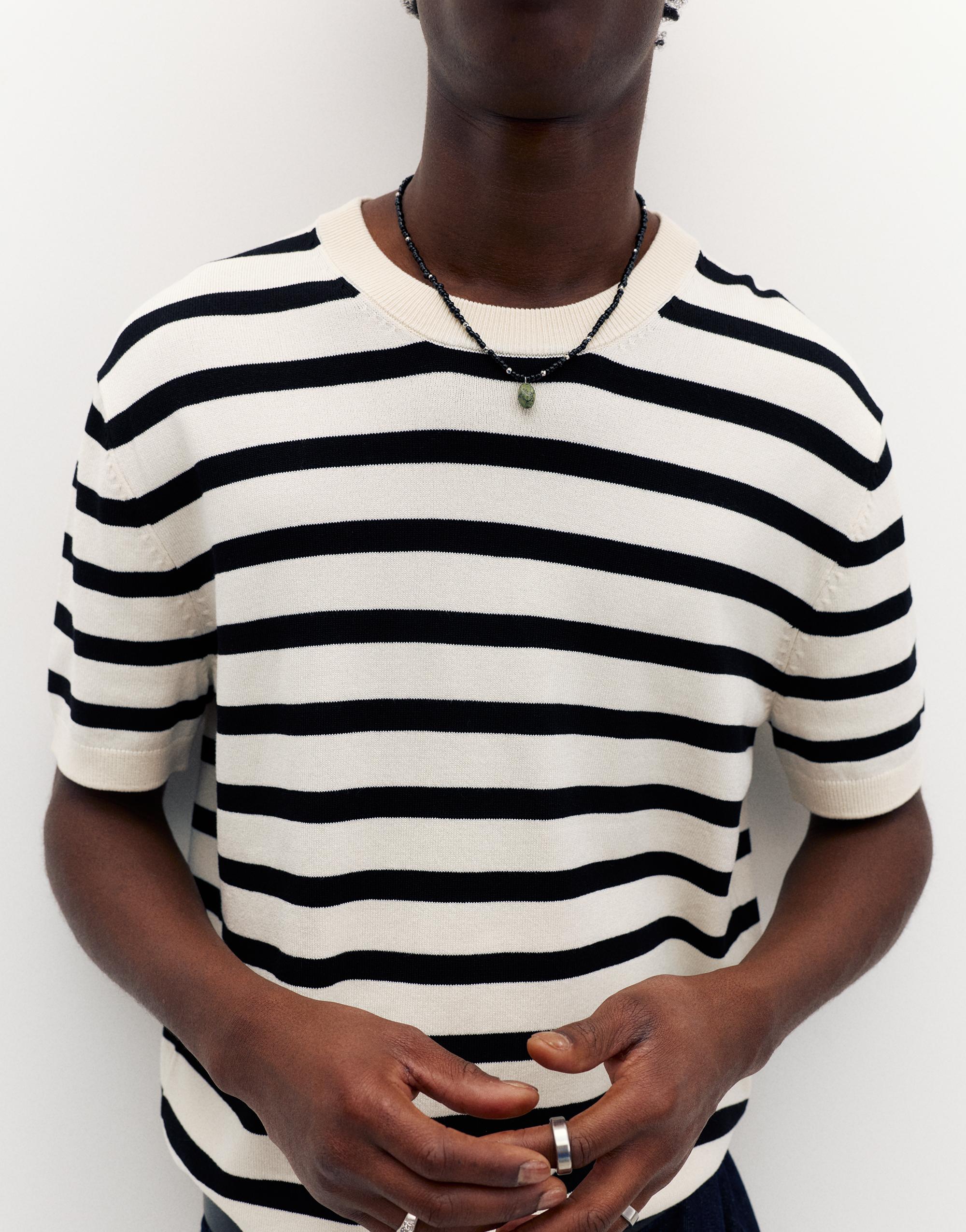 Short sleeve jumper — White/Black