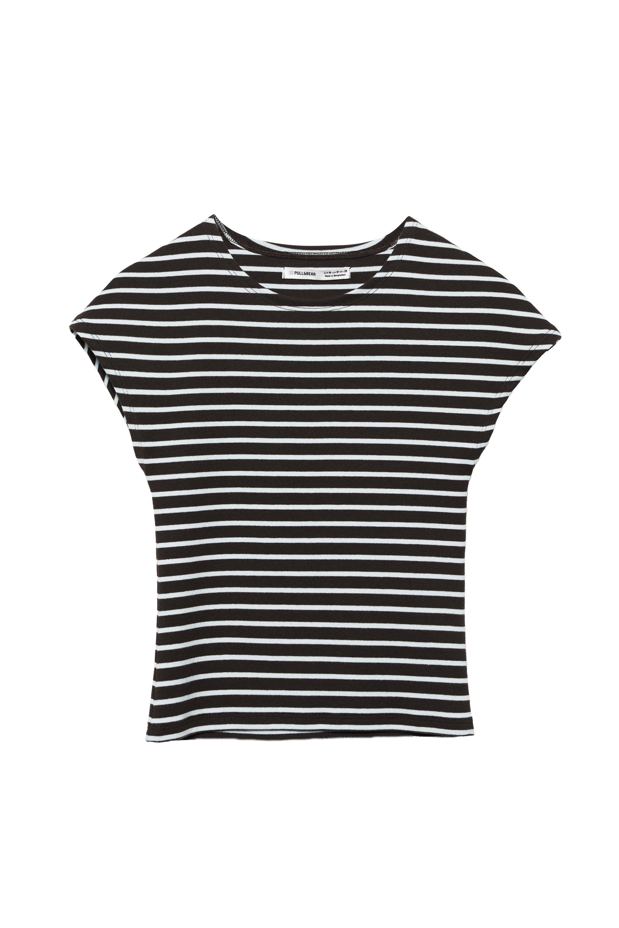 Dar Kesim Kısa Kollu Tişört - Görsel 125