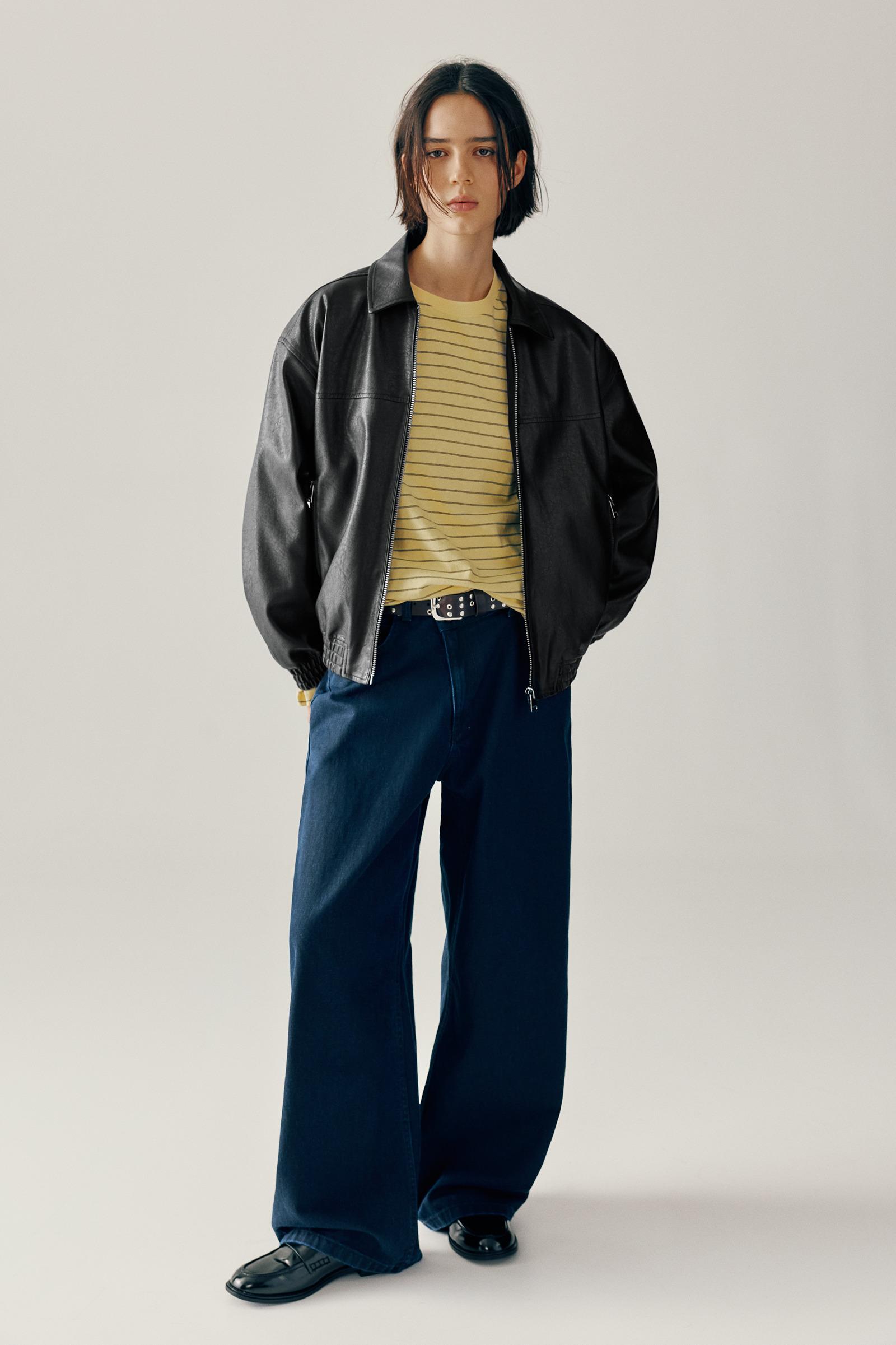 Suni Deri Baba Kesim Ceket - Görsel 36