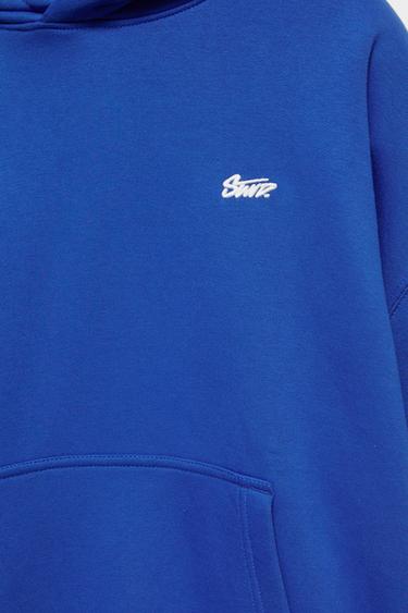 STWD logo boxy hoodie — Deep blue 8