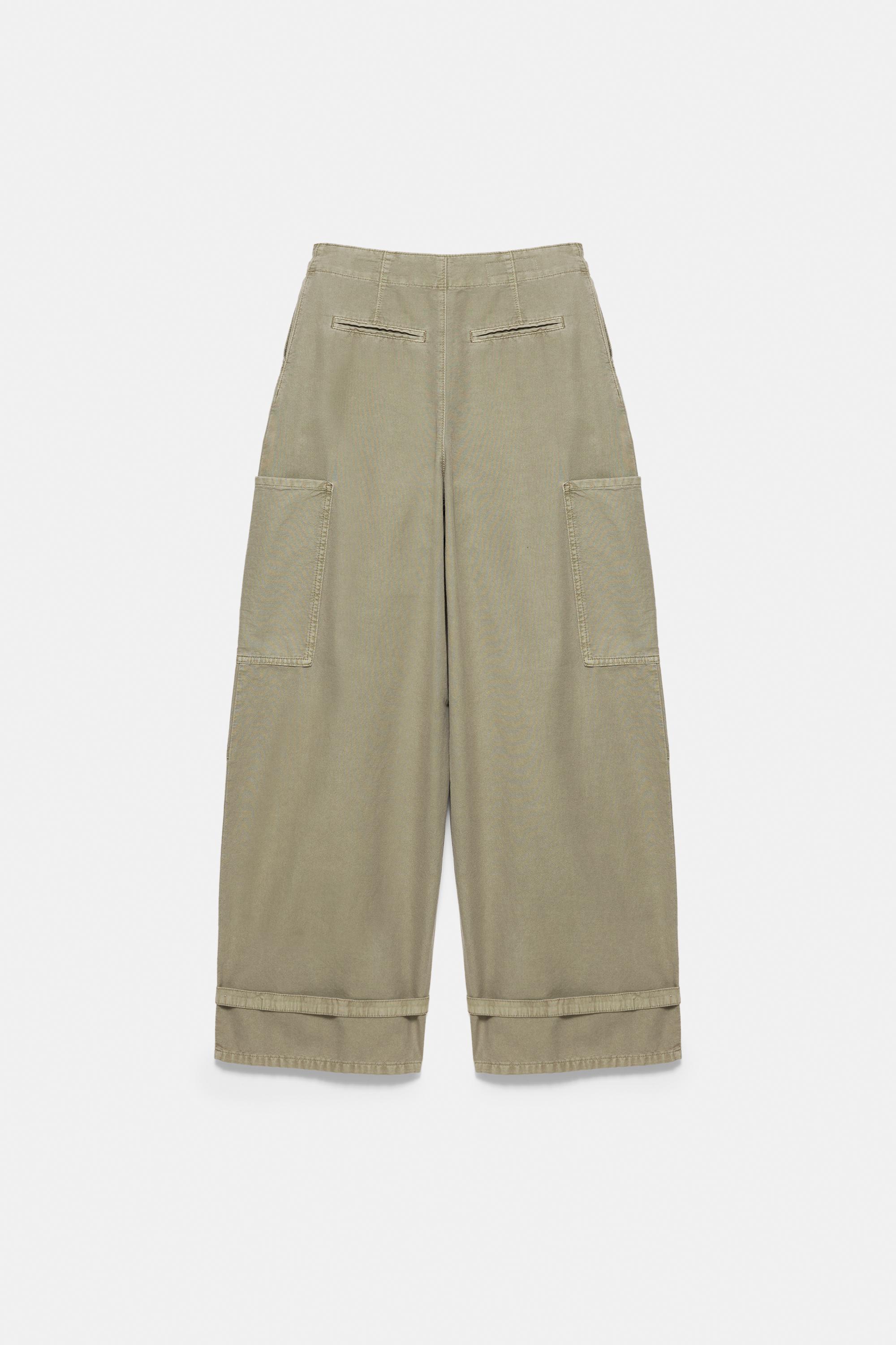 Utility barrel trousers — Khaki