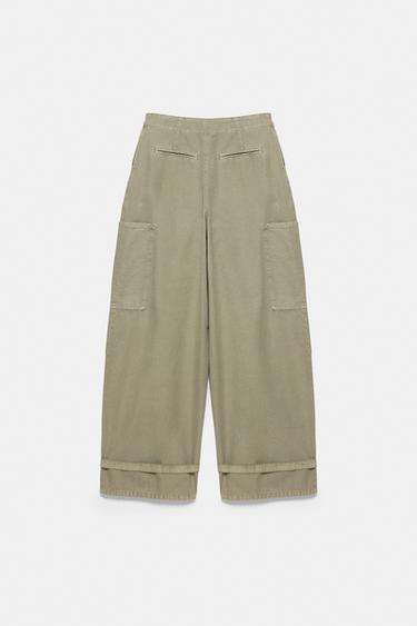 Barrel cargo trousers — Khaki 6
