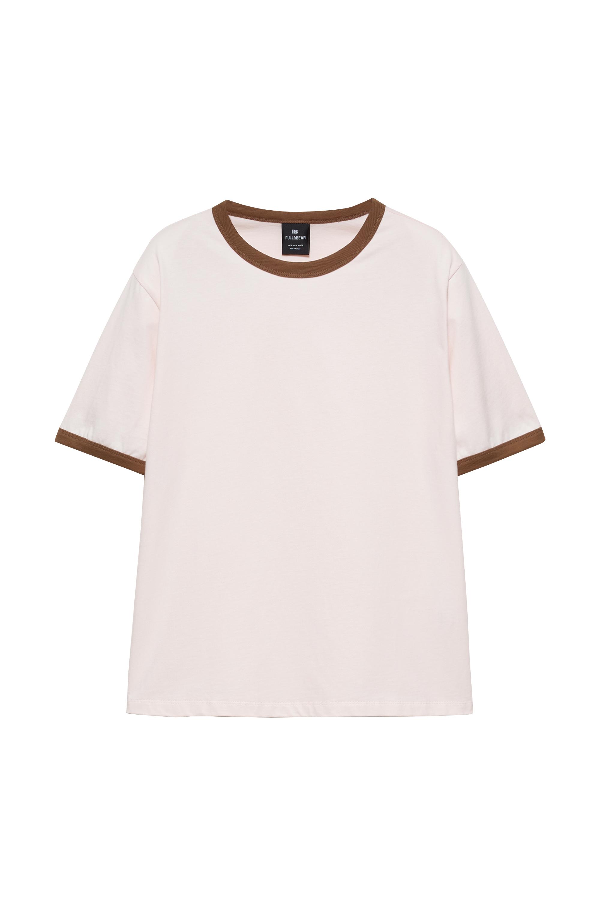 Camiseta rib contraste