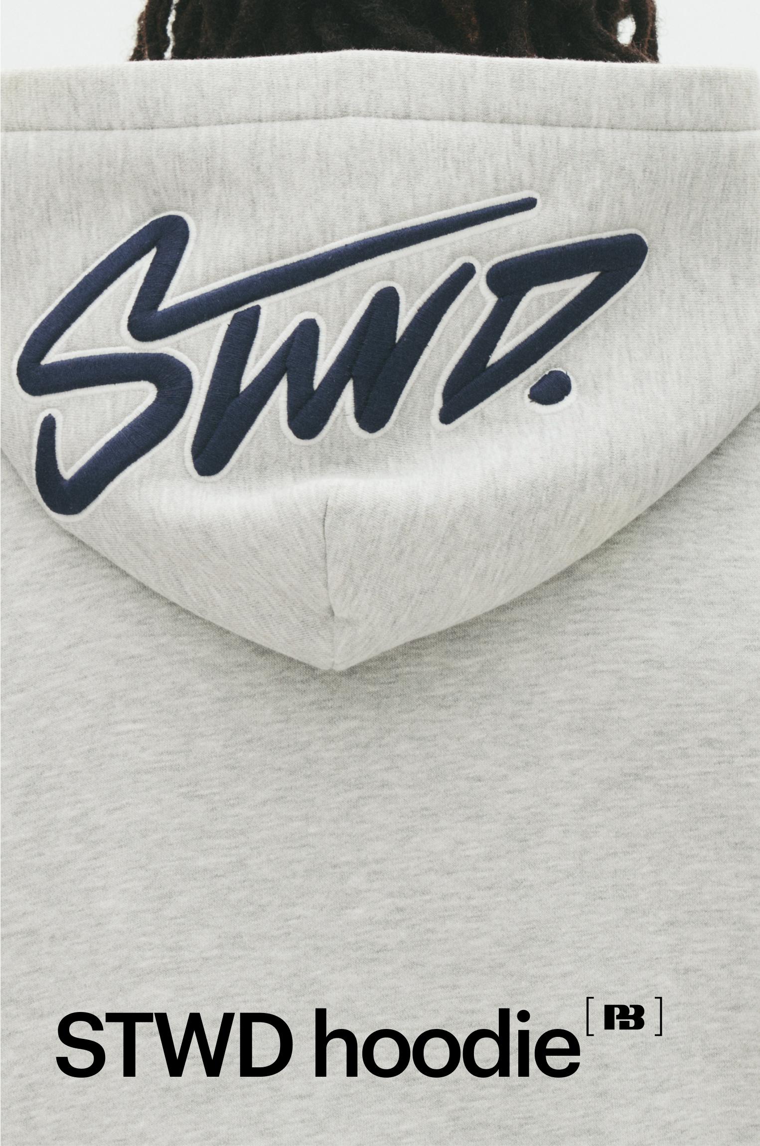 STWD İşlemeli kapüşonlu sweatshirt - Görsel 110