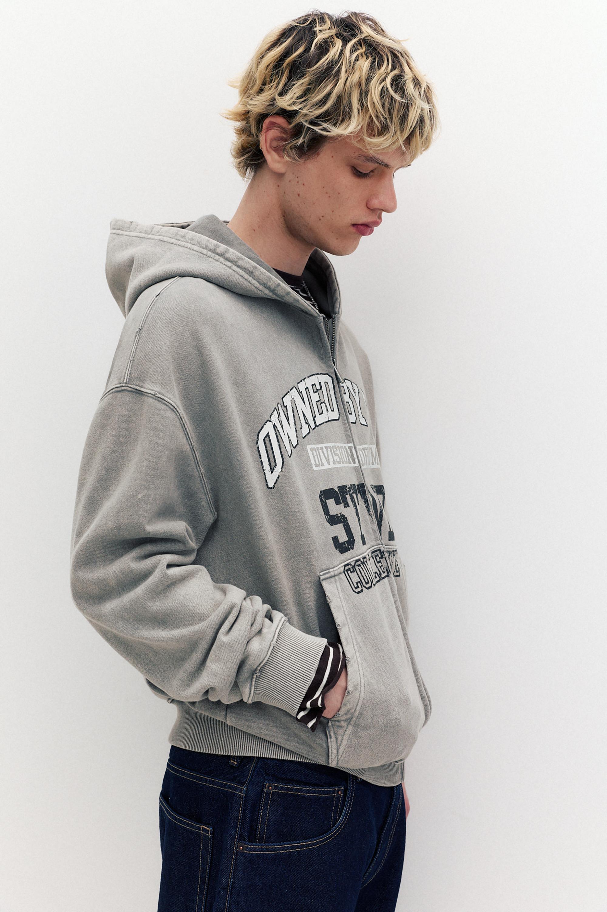 STWD fermuarlı kapüşonlu sweatshirt - Görsel 21