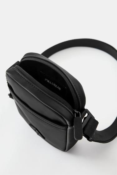 Rubberised crossbody bag — Black 5