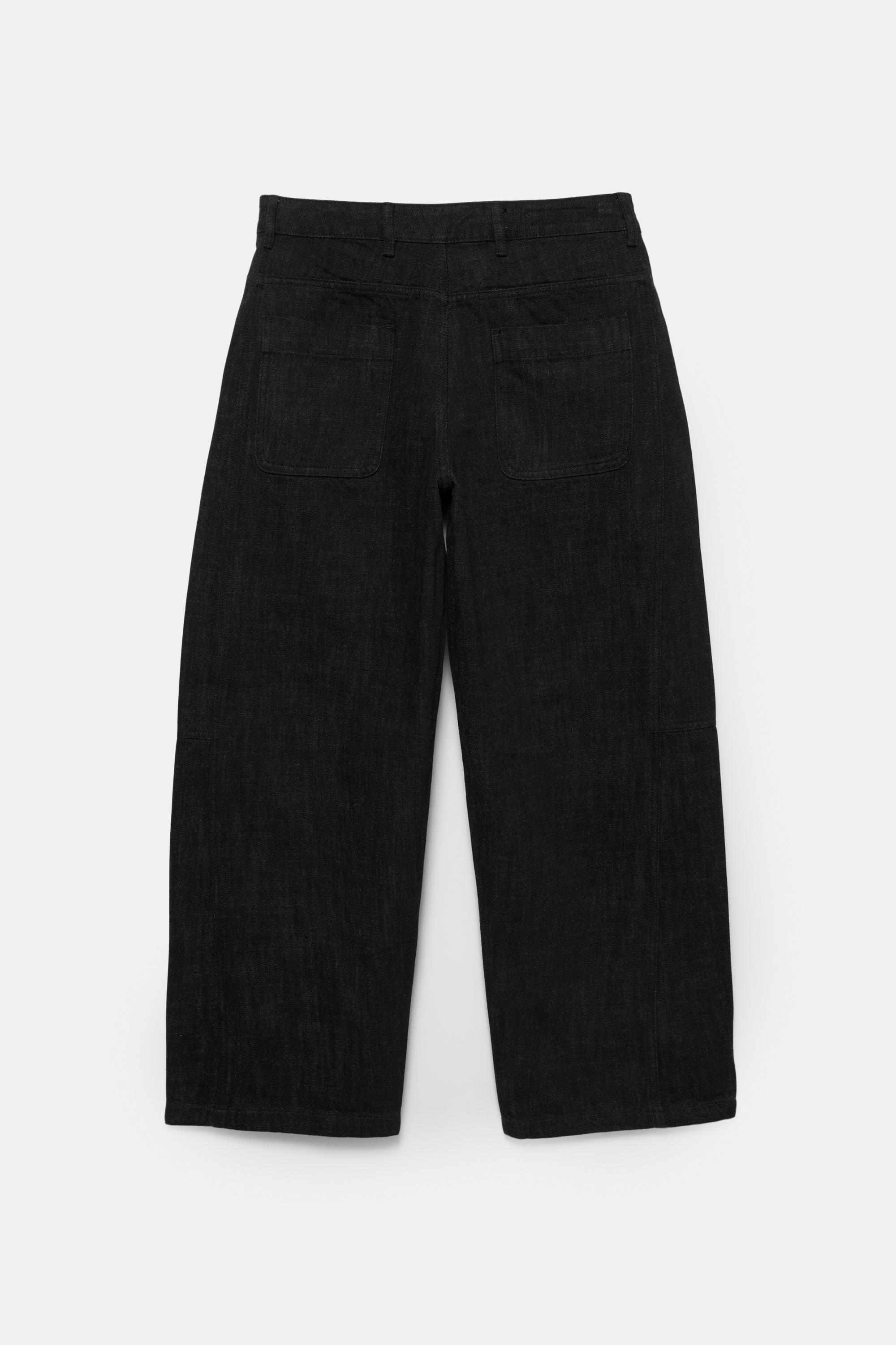 Dikiş detaylı düz paça pantolon - Görsel 4