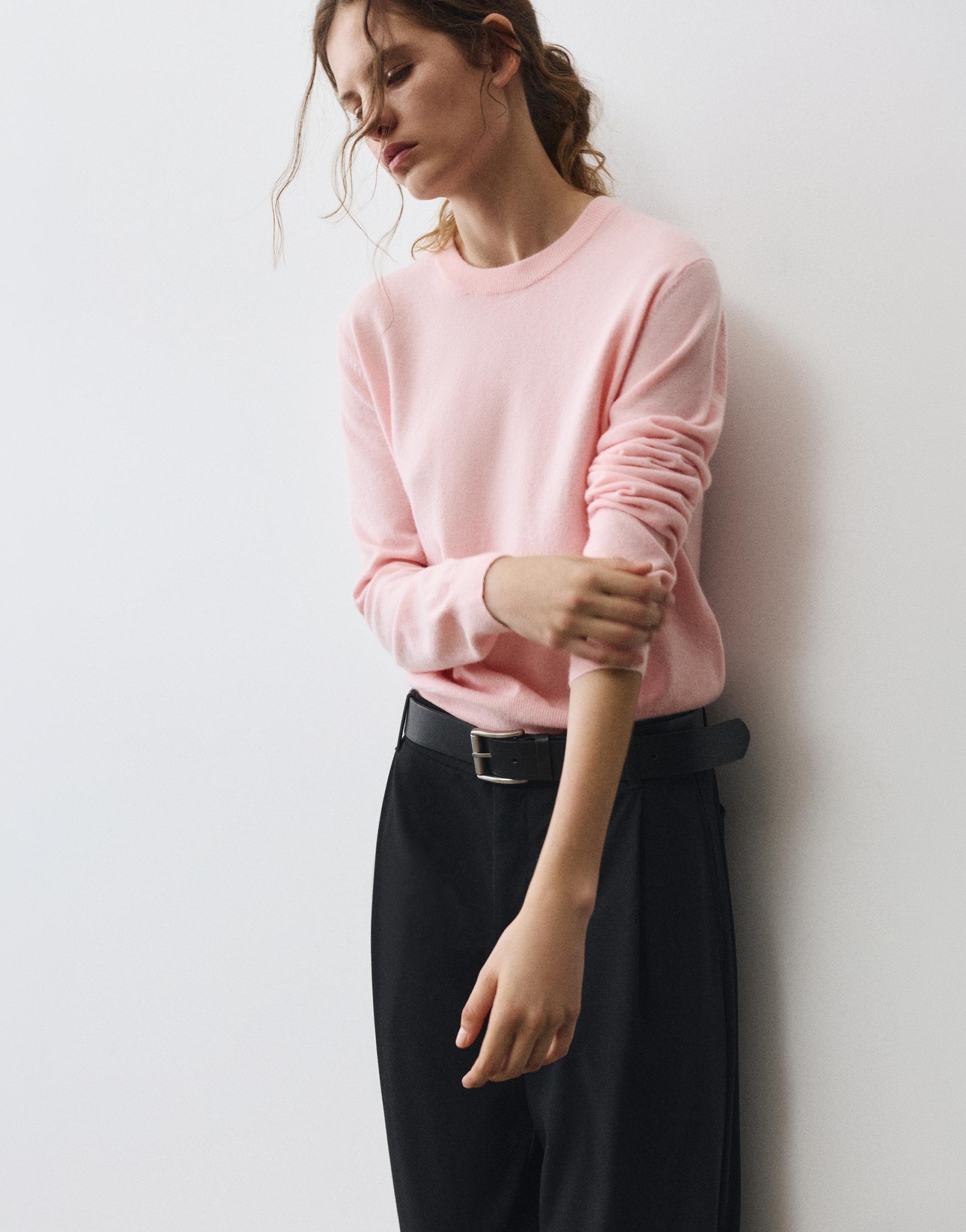 Soft knit jumper — Pastel pink
