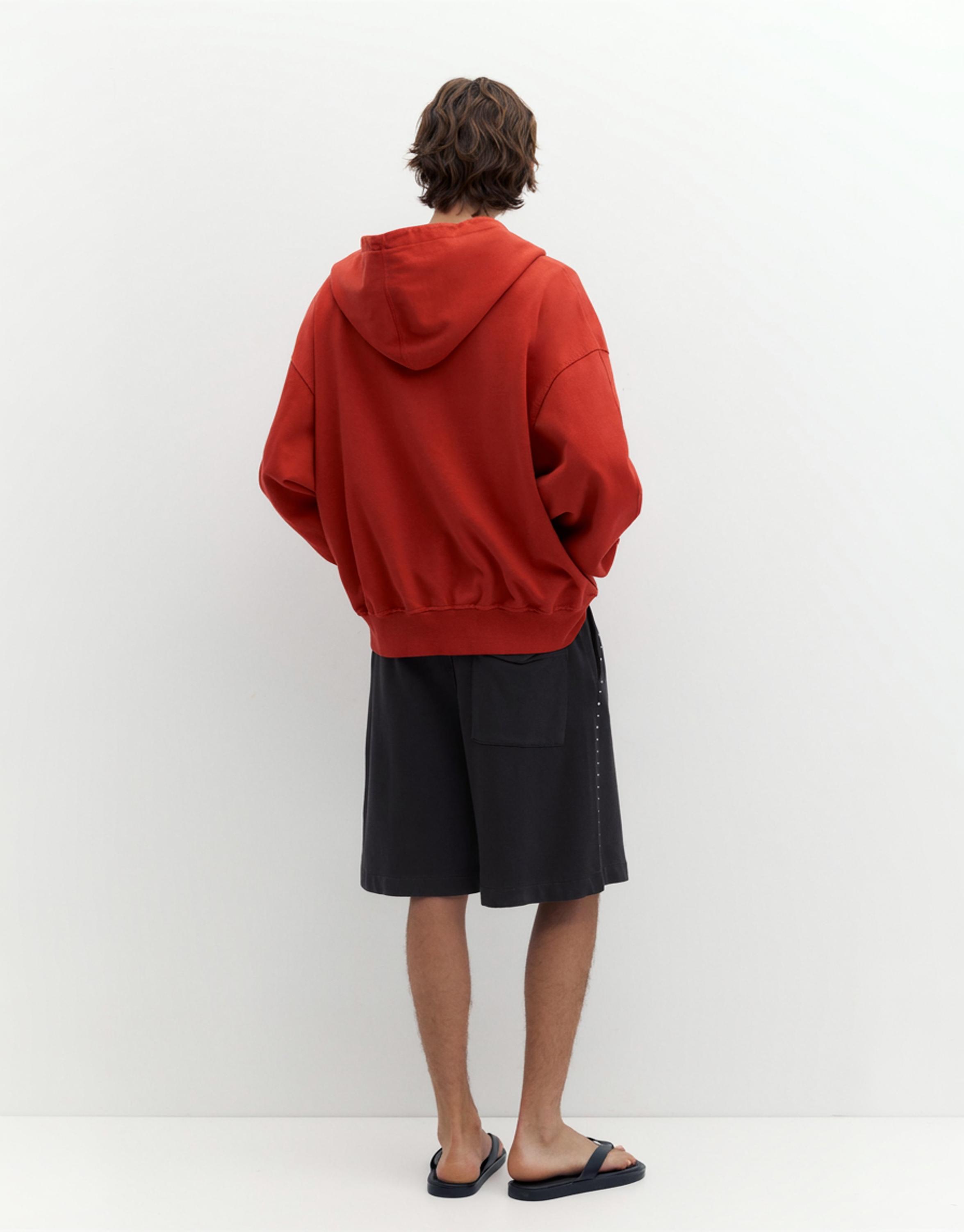 Studded jogging Bermuda shorts — Anthracite grey