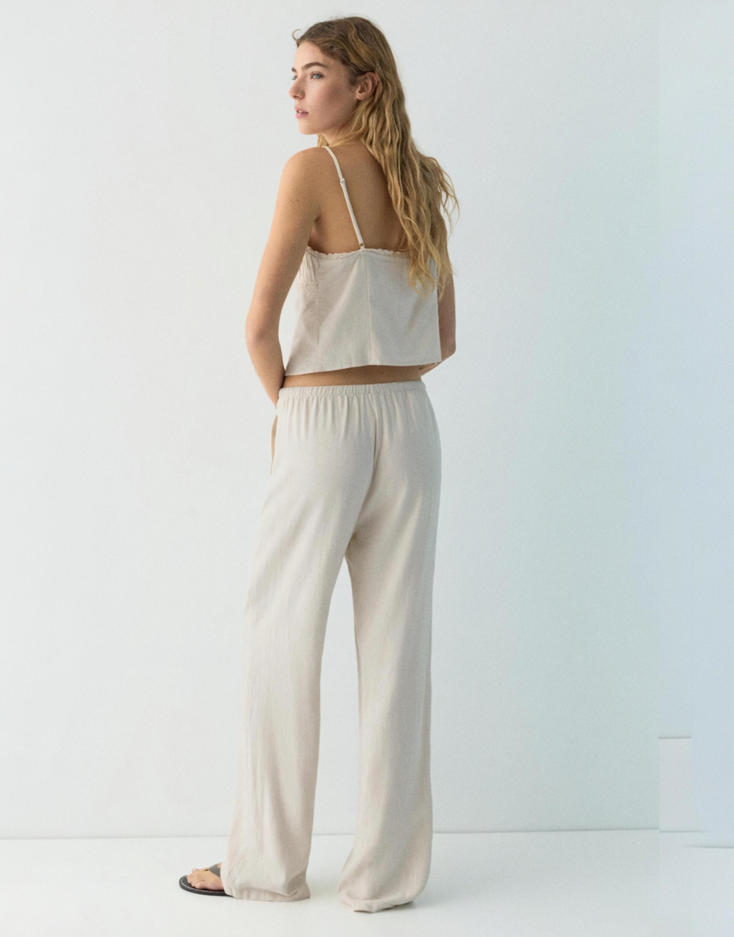 Keten jogger pantolon - Görsel 39