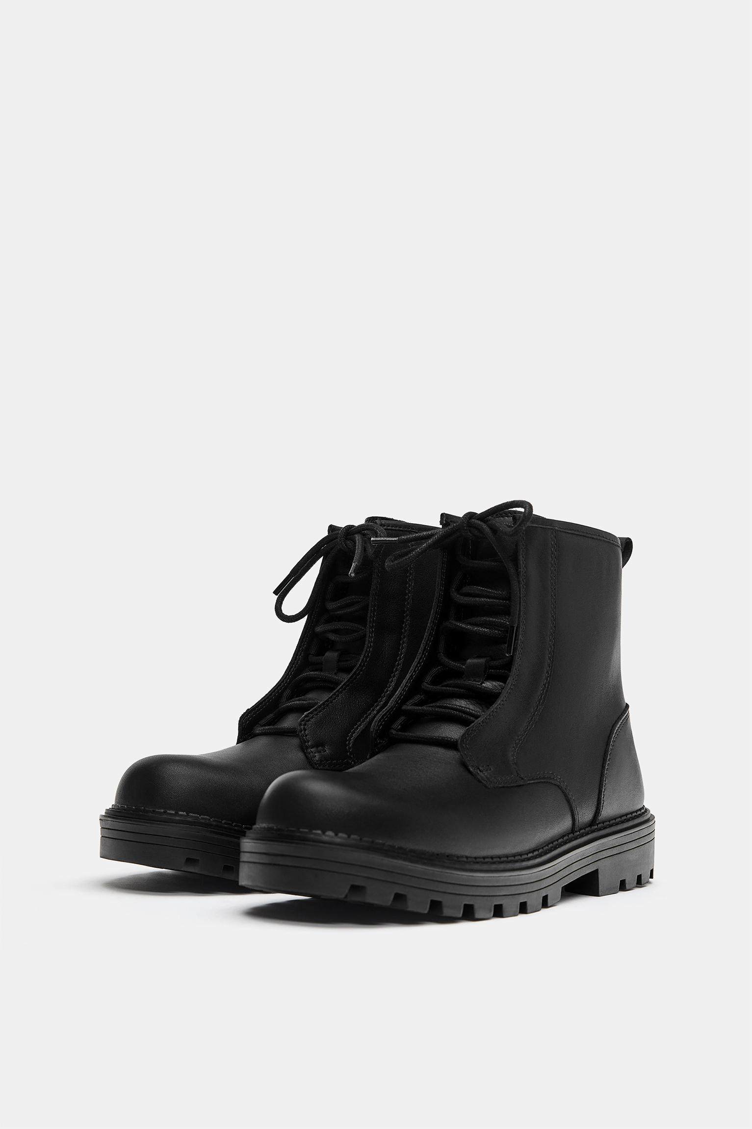 Bağcıklı deri bot - Görsel 5