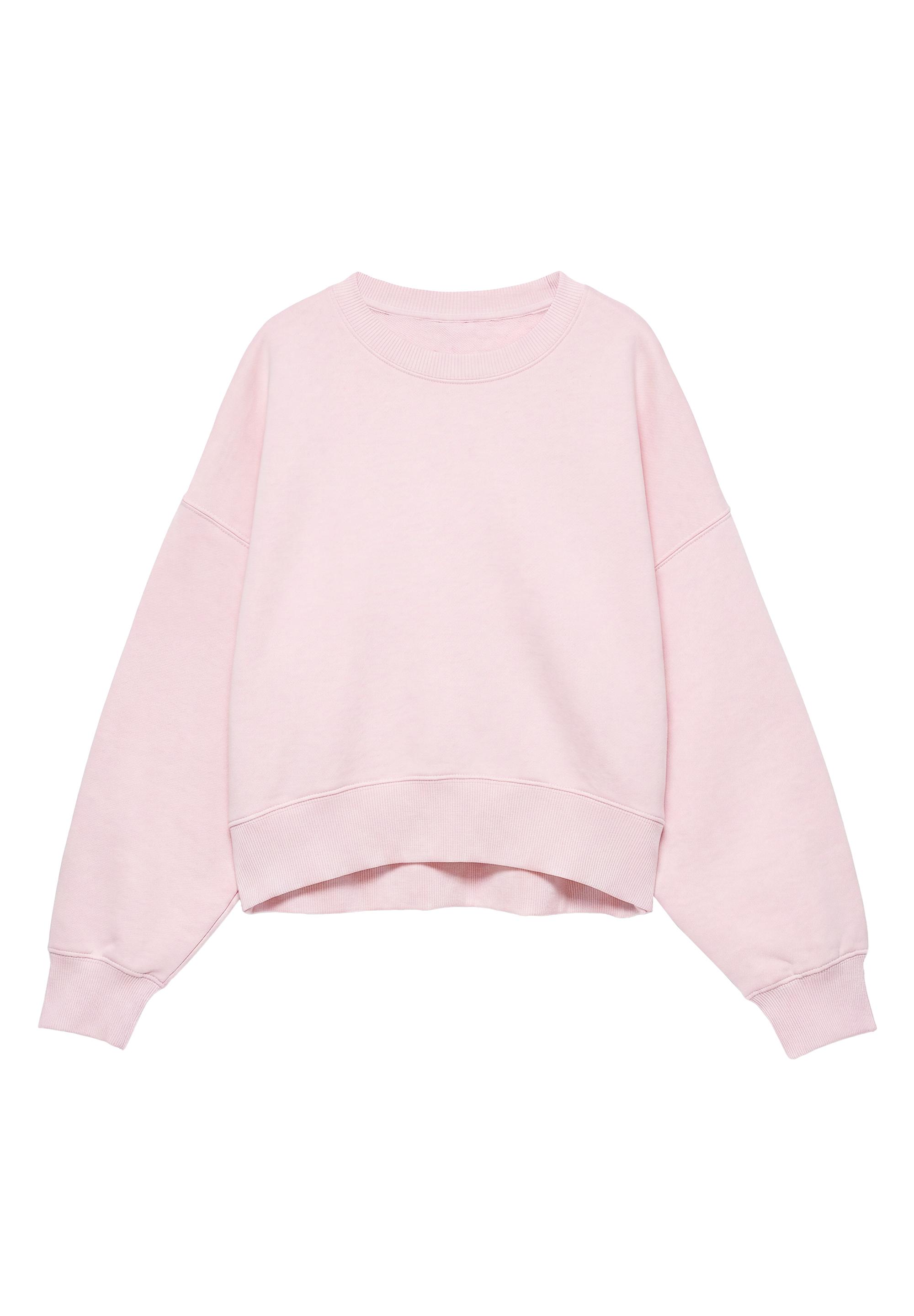 Round neck sweatshirt — Pastel pink