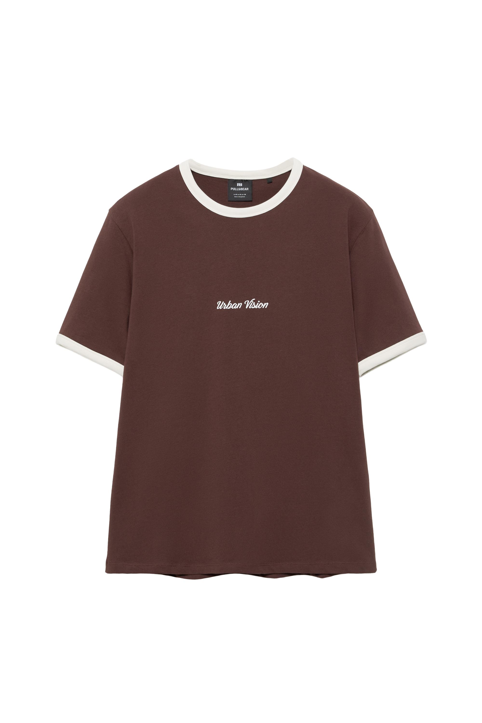 Grafik ribanalı kısa kollu t-shirt - Görsel 7