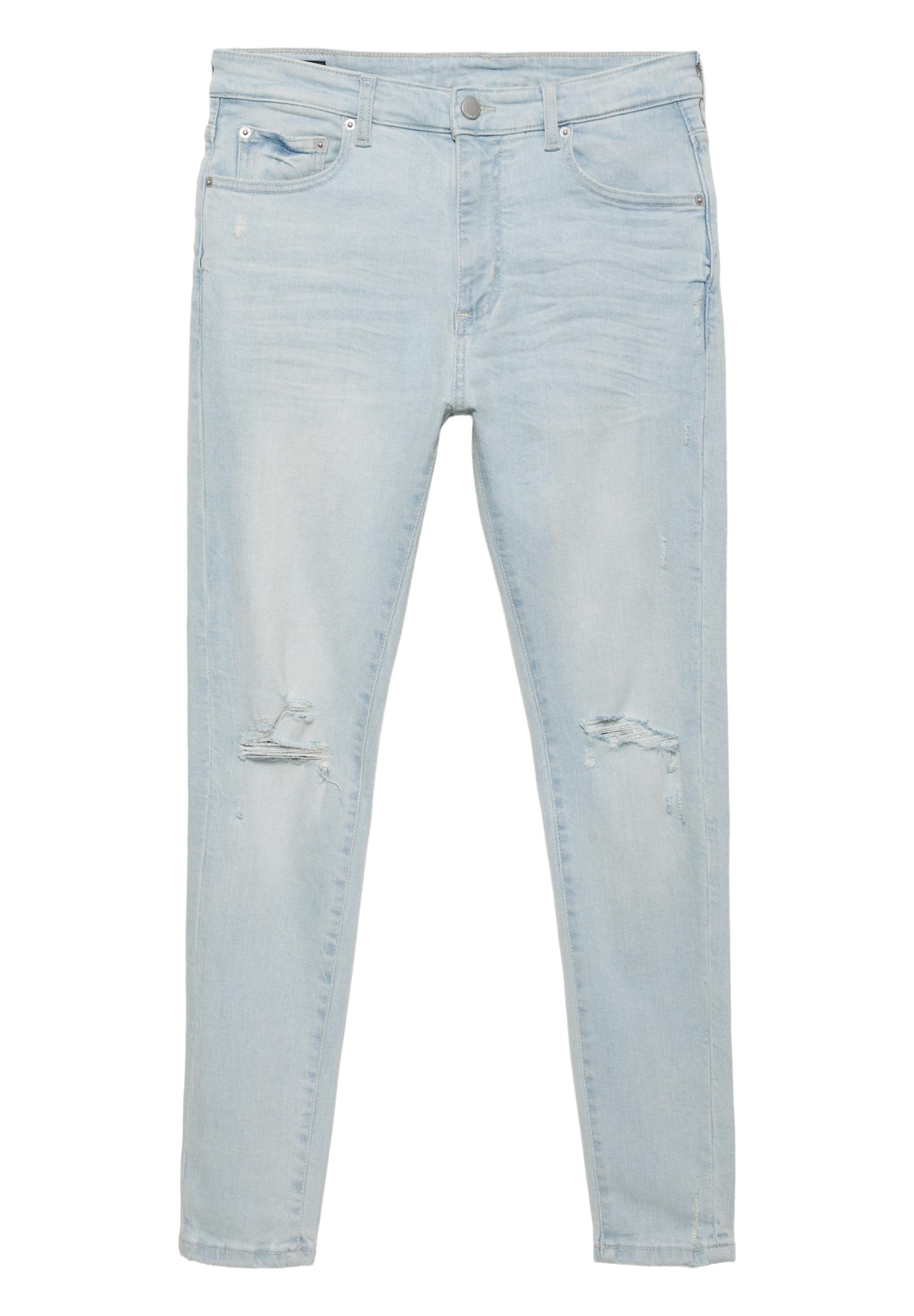Ripped skinny jeans — Pale indigo
