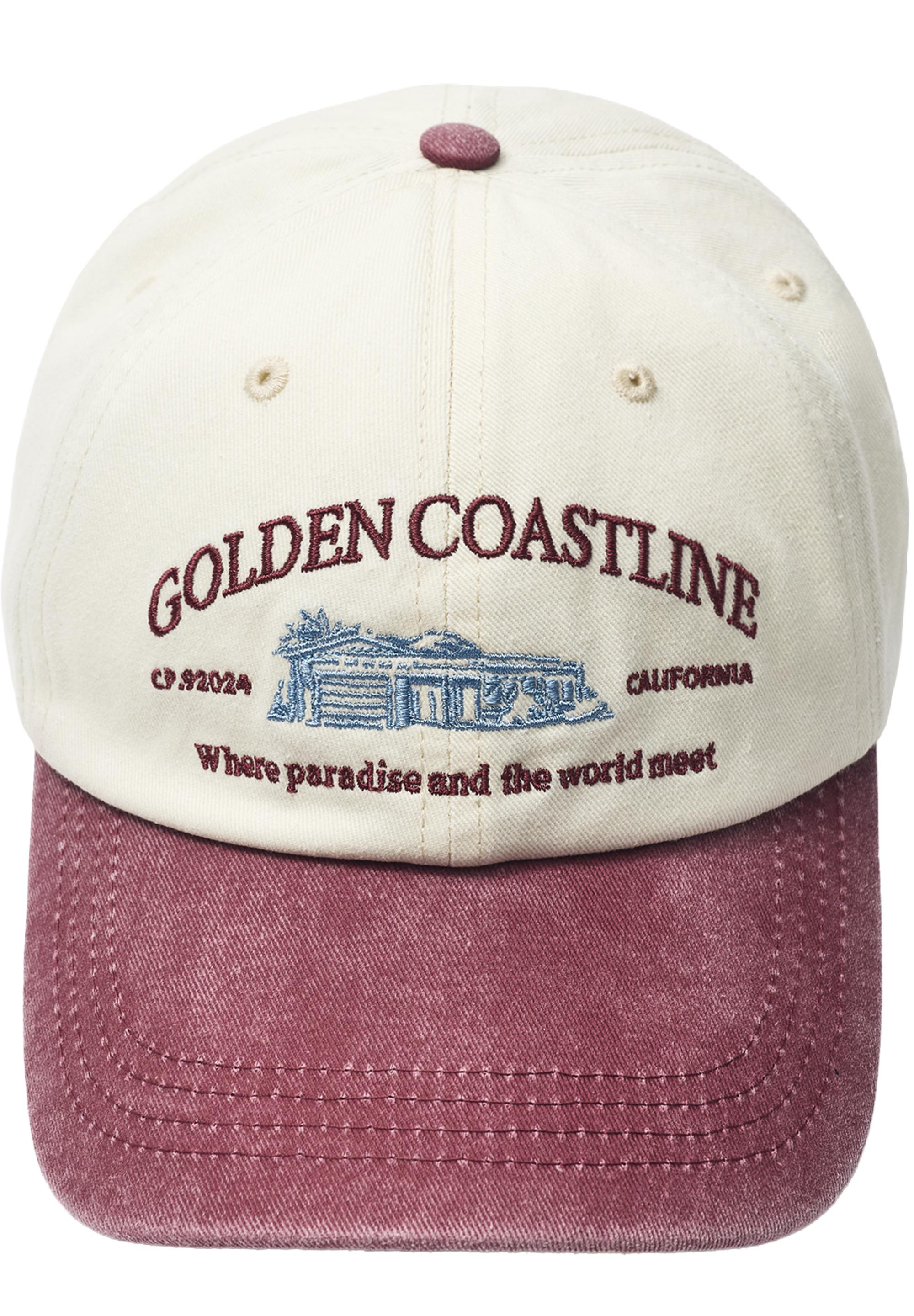 Golden Coastline cap — Maroon
