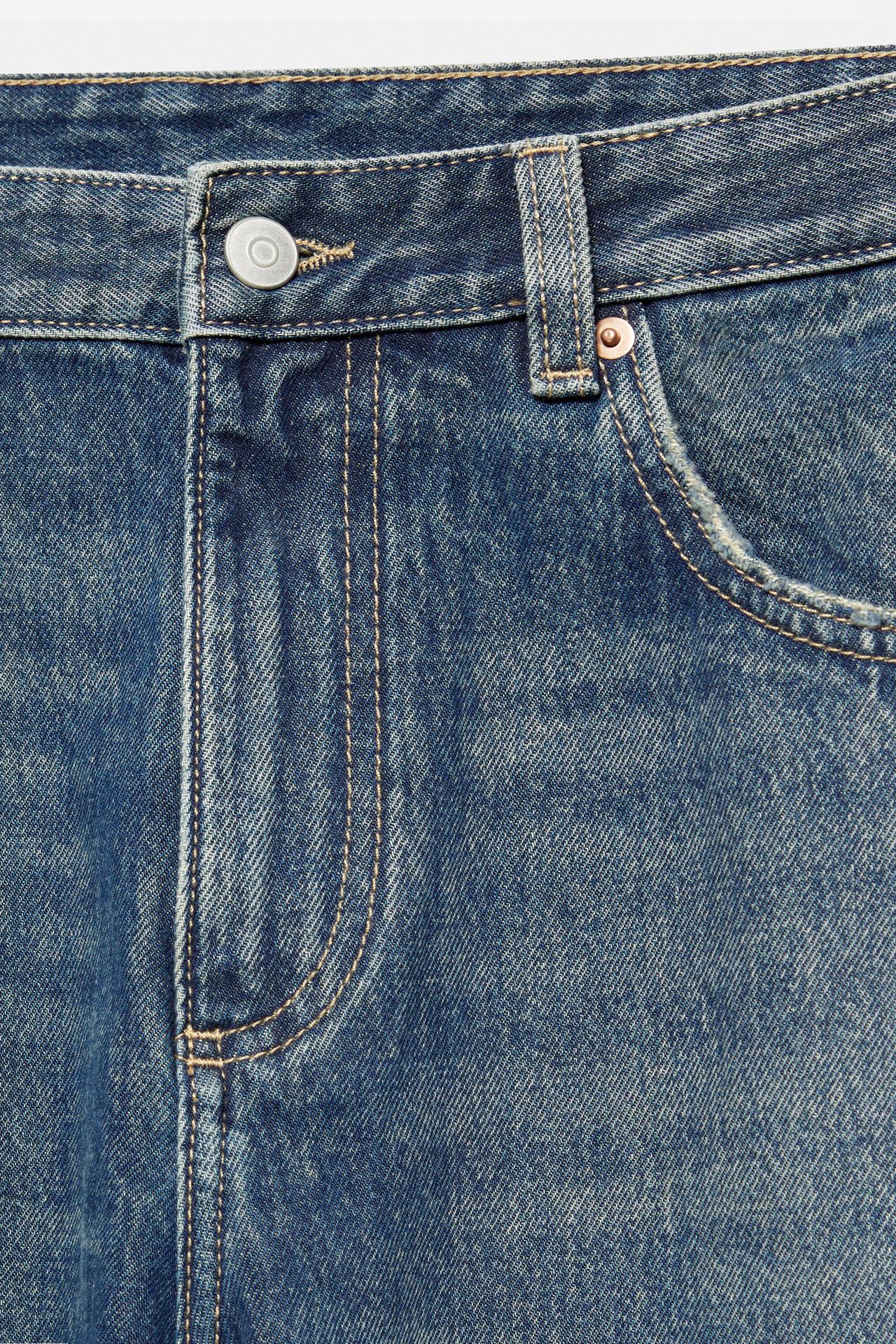 Straight-leg jeans — Dark blue