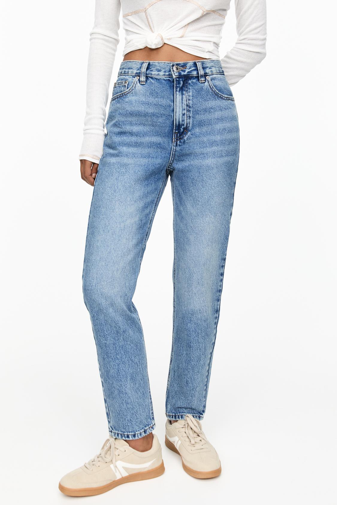 High-waist mom jeans - PULL&BEAR 