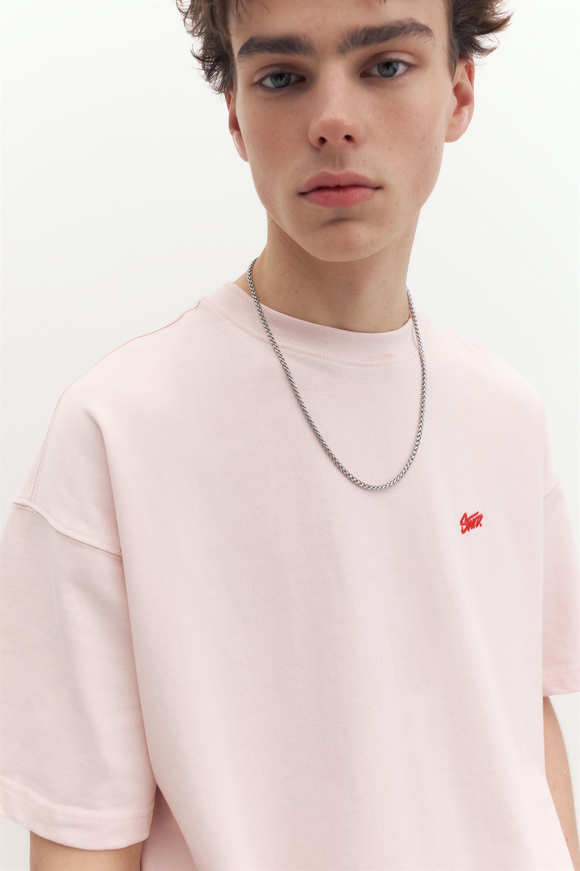 STWD logo boxy T-shirt — Pink