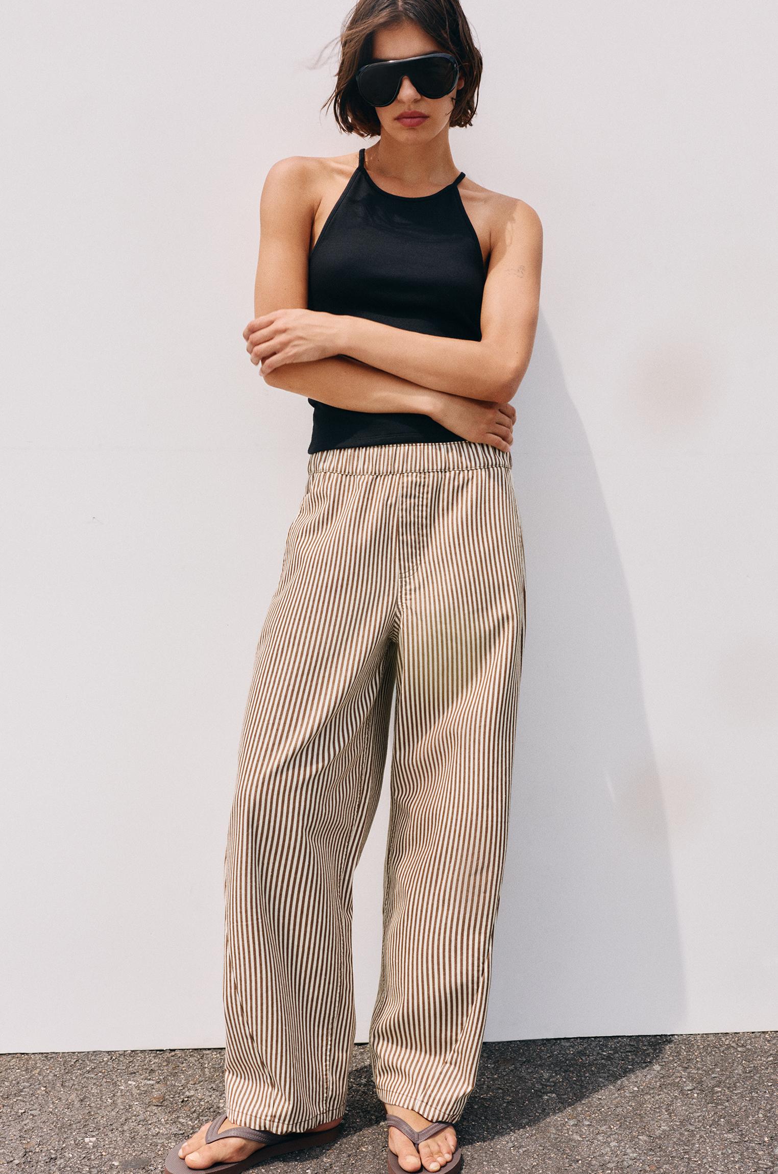 Barrel trousers — Beach sand