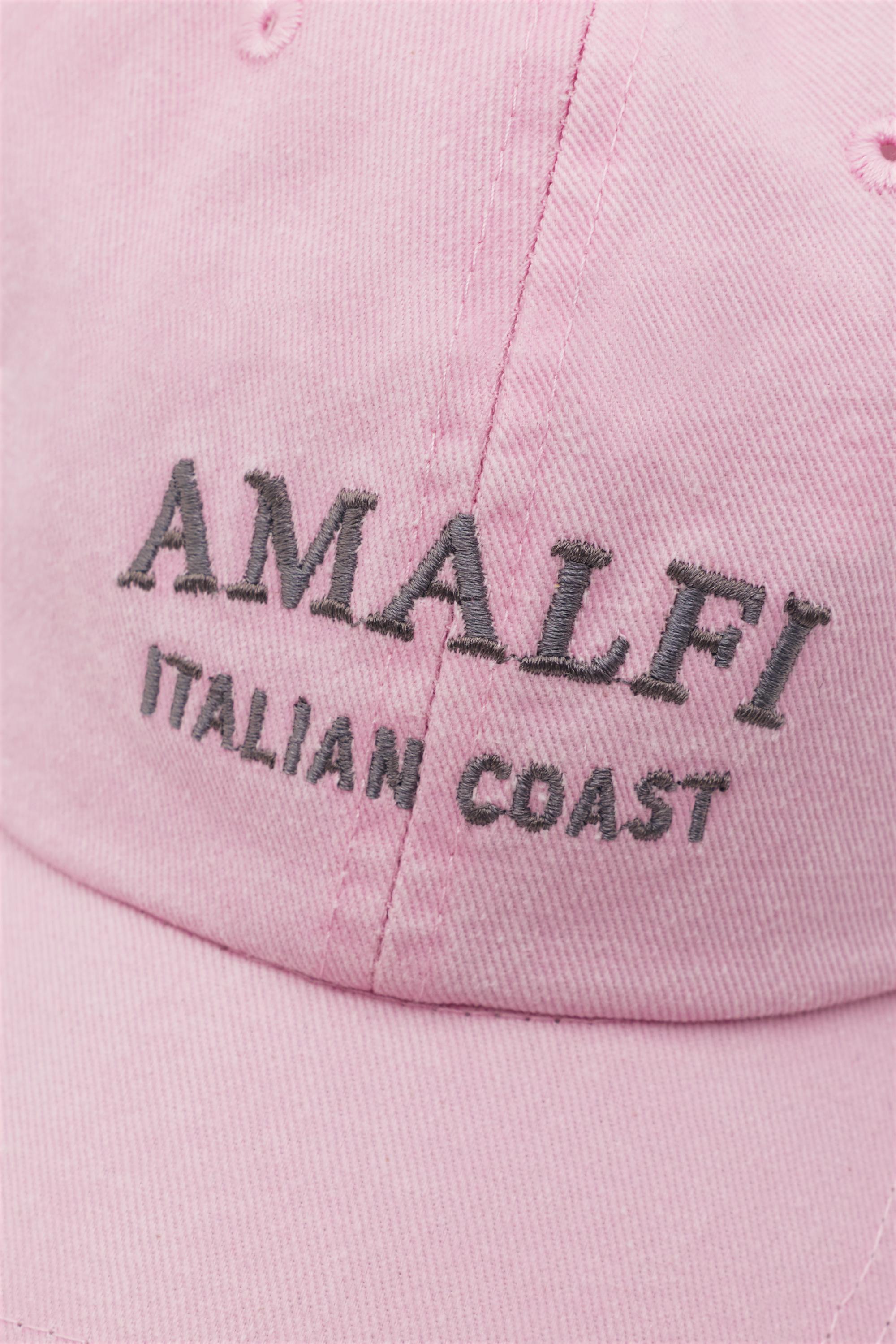 Amalfi embroidered cap — Pink