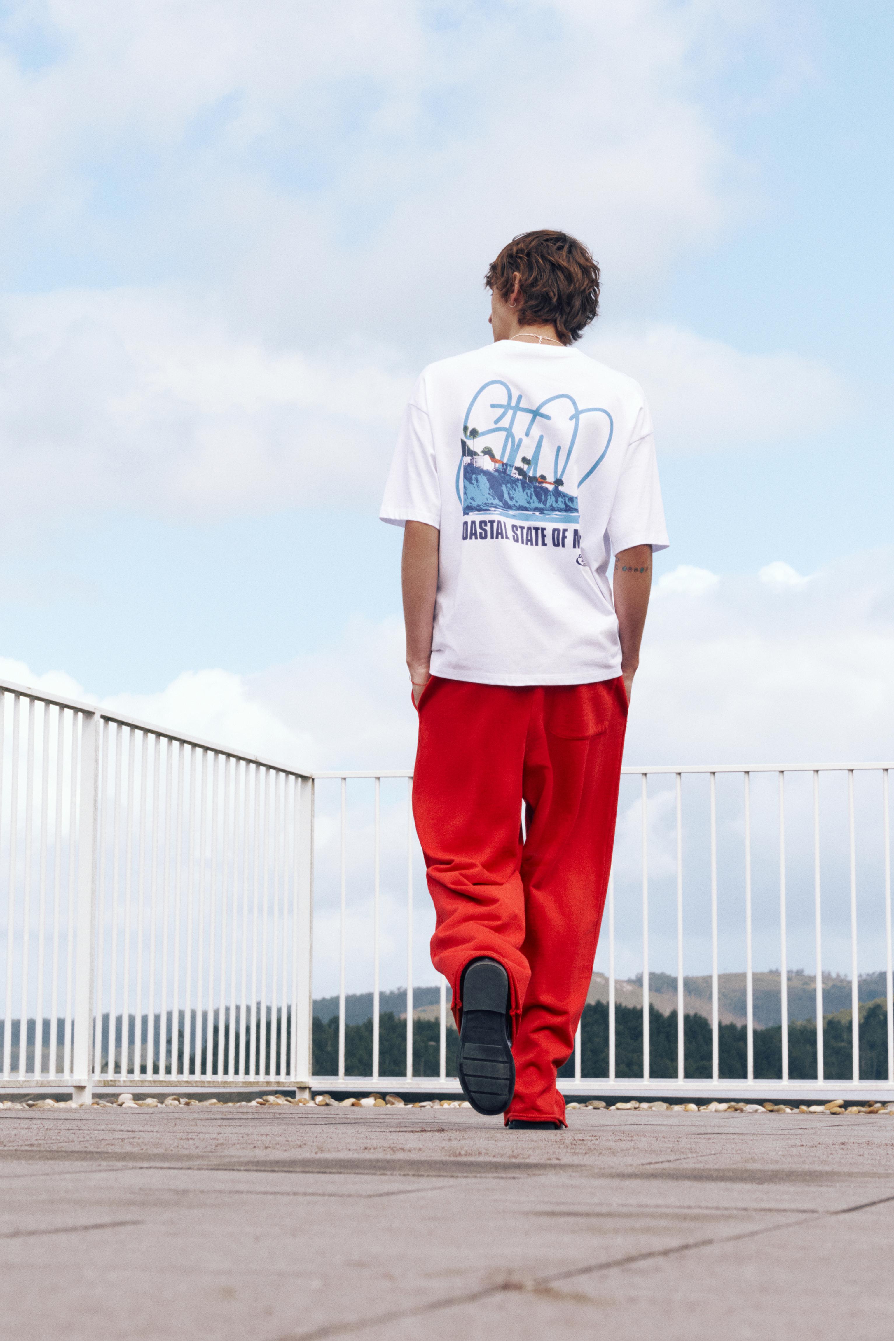 STWD beach graphic T-shirt — Off white