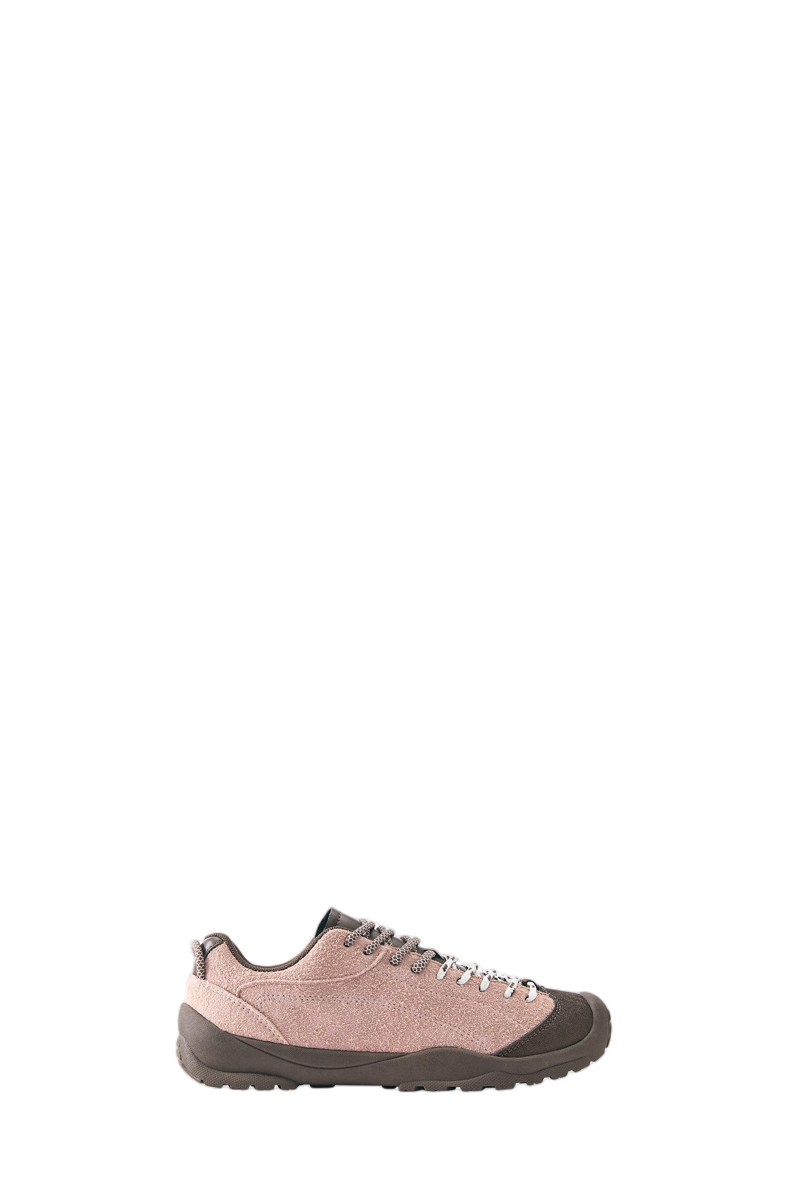 Leather trekking trainers — Pink