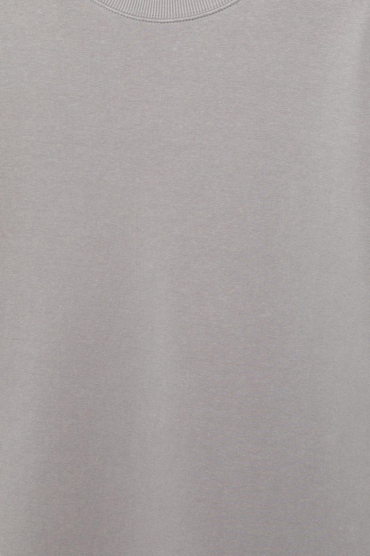Interlock short sleeve sweatshirt — Grey marl