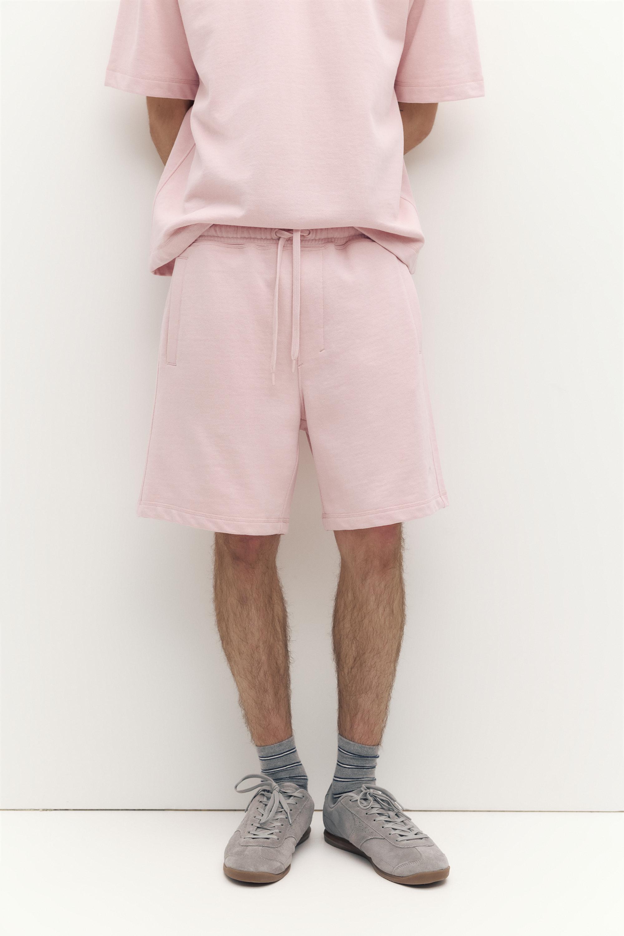 Logolu jogger bermuda şort - Görsel 33