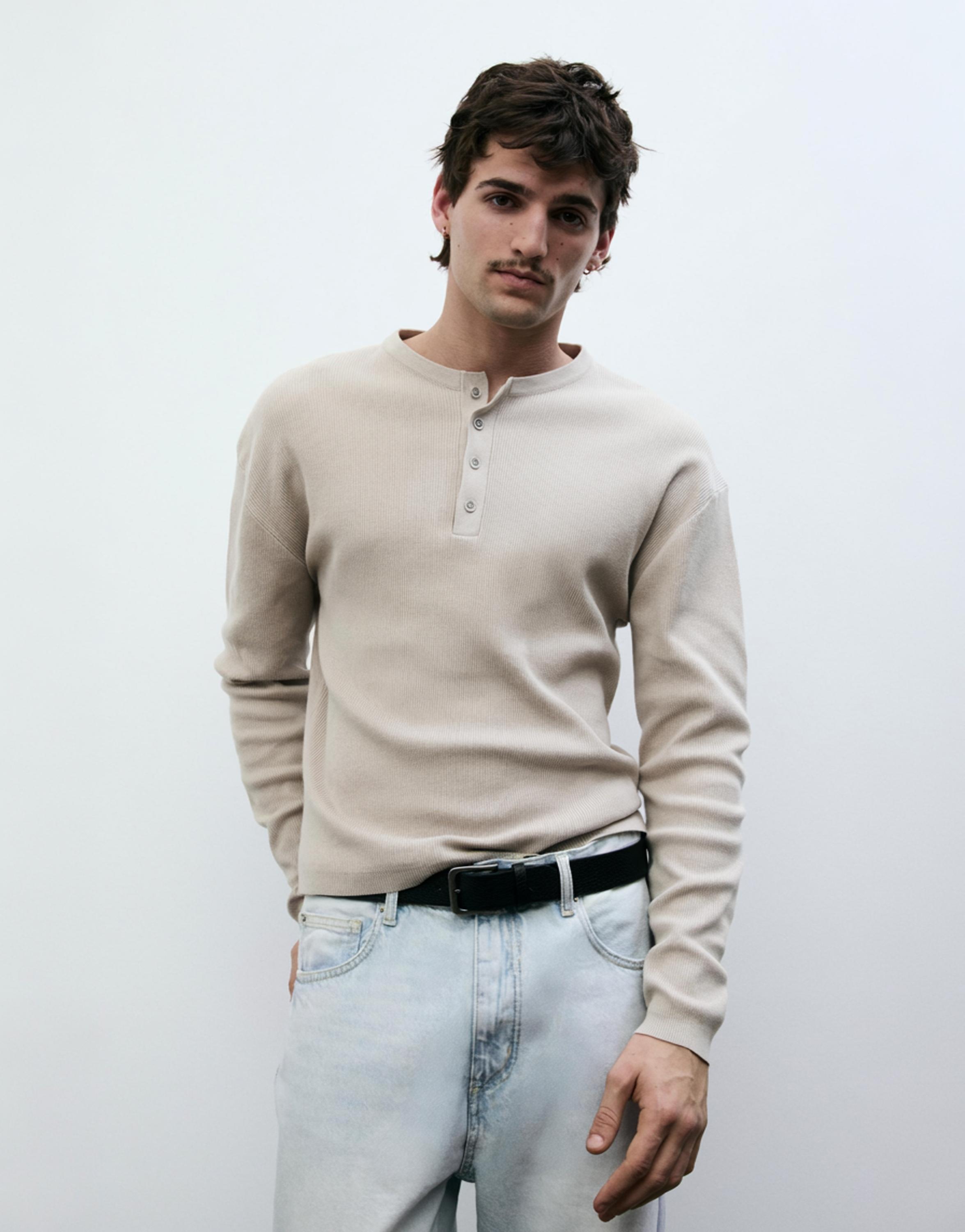 Henley yaka t-shirt - Görsel 21