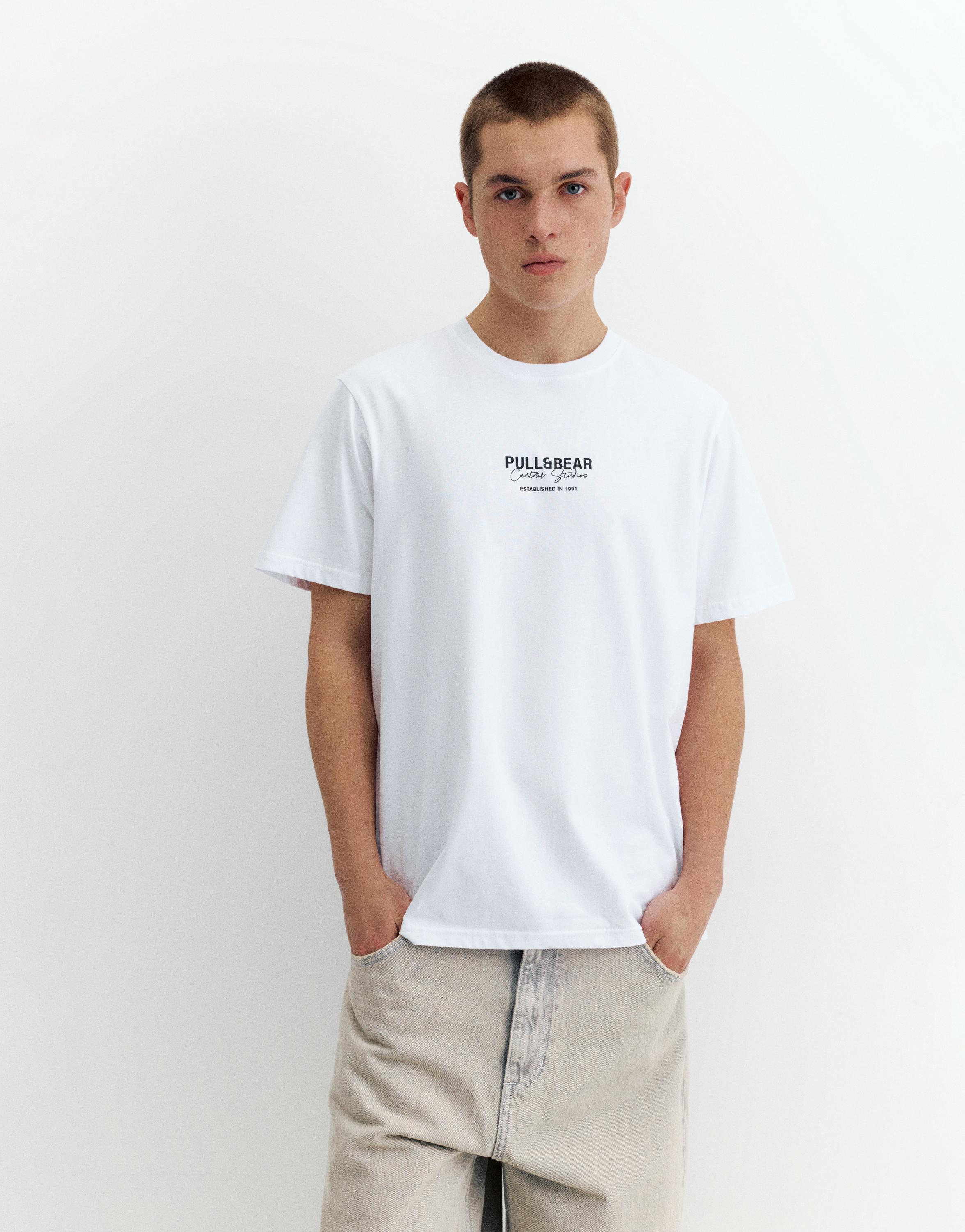 Embroidered logo T-shirt — White