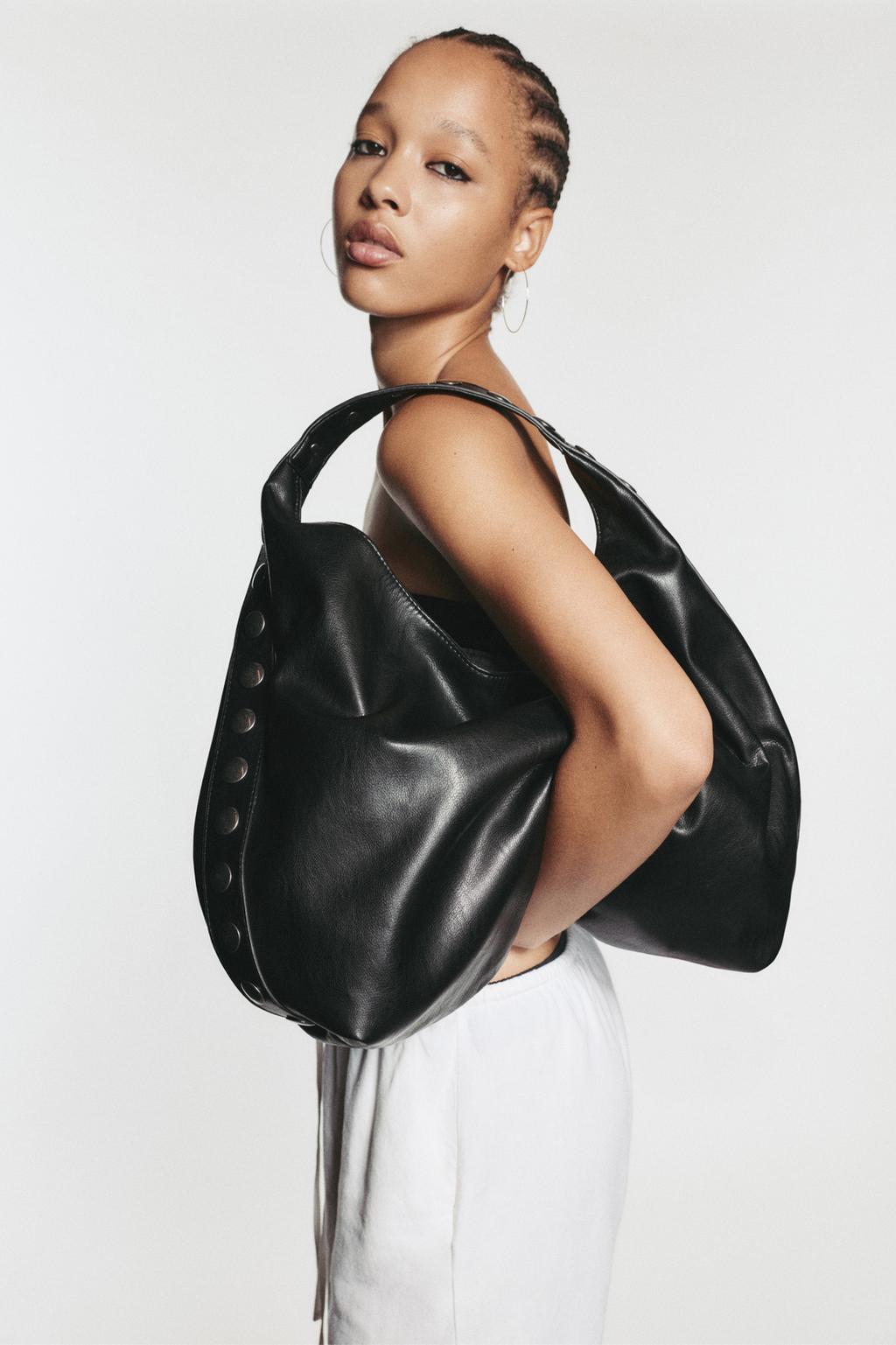 Borsa shopper con borchie PULL&BEAR