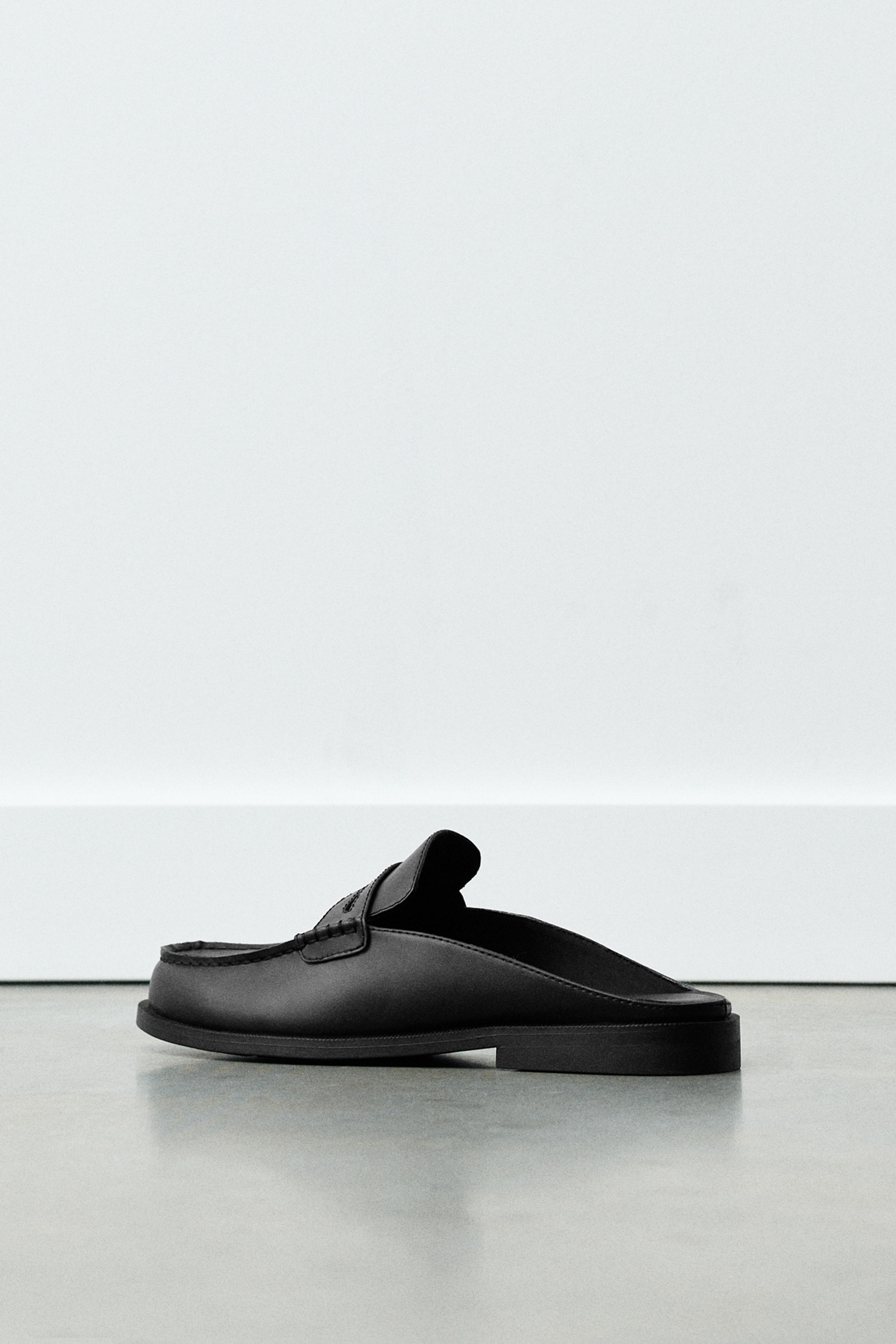 Slingback loafers — Black