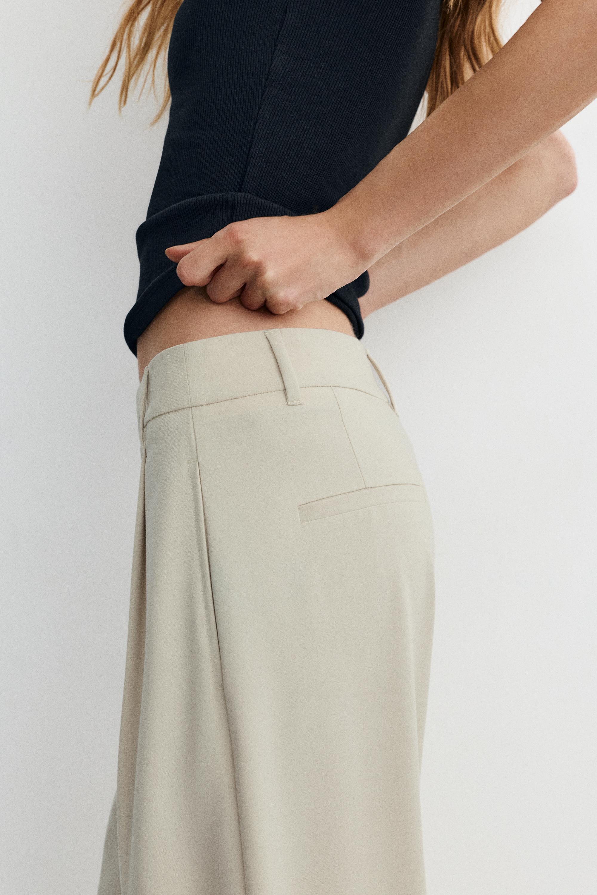 Darted smart trousers — Vanilla