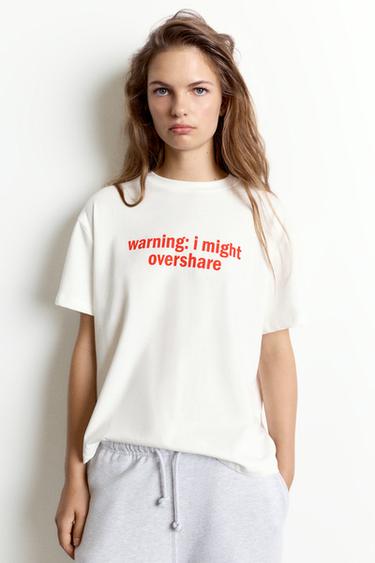 Oversize text T-shirt — Ice 1