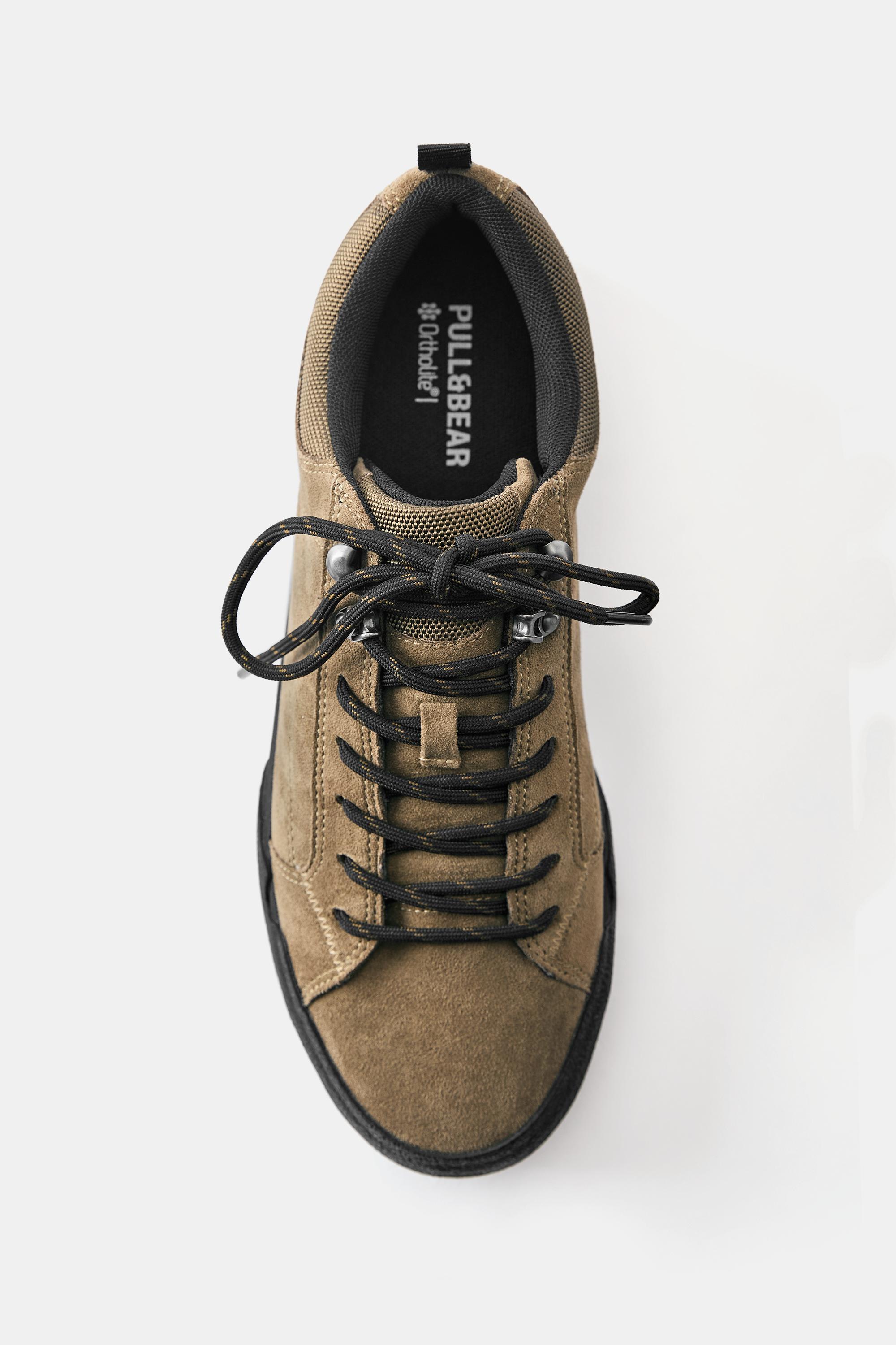 Lace-up casual trainers — Brown