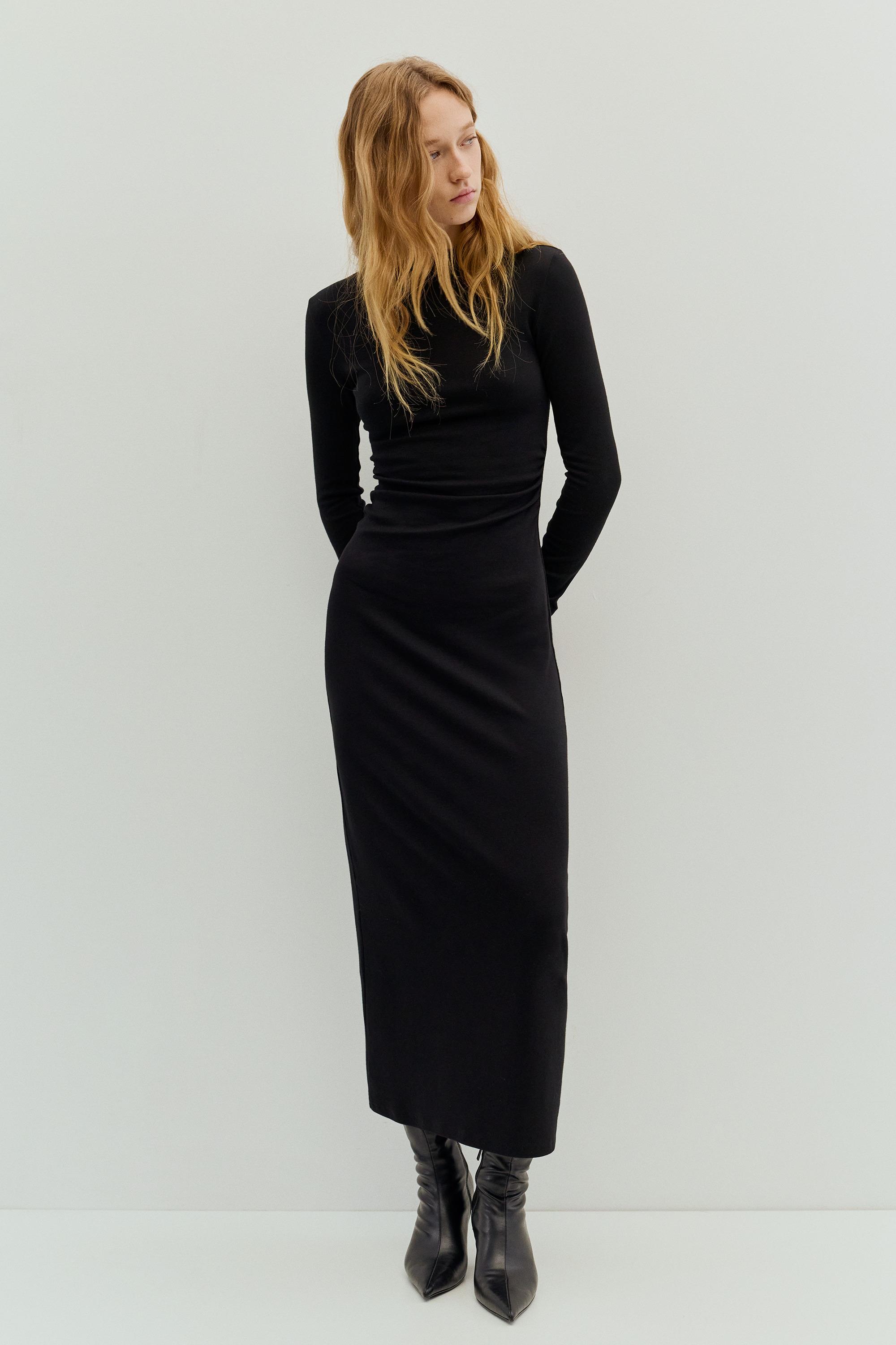 Vestito Midi Arricciato