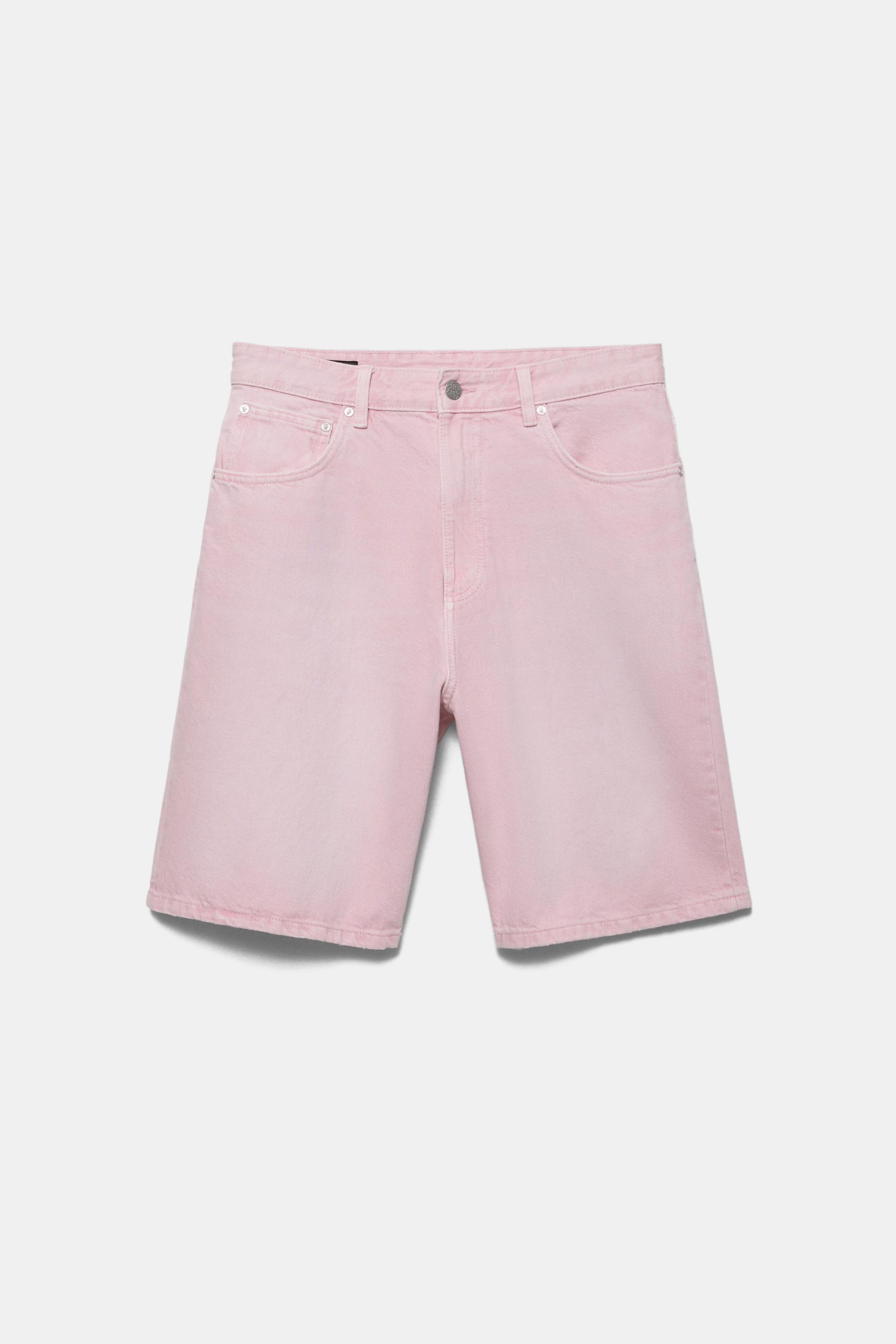 Baggy denim bermuda - Görsel 19