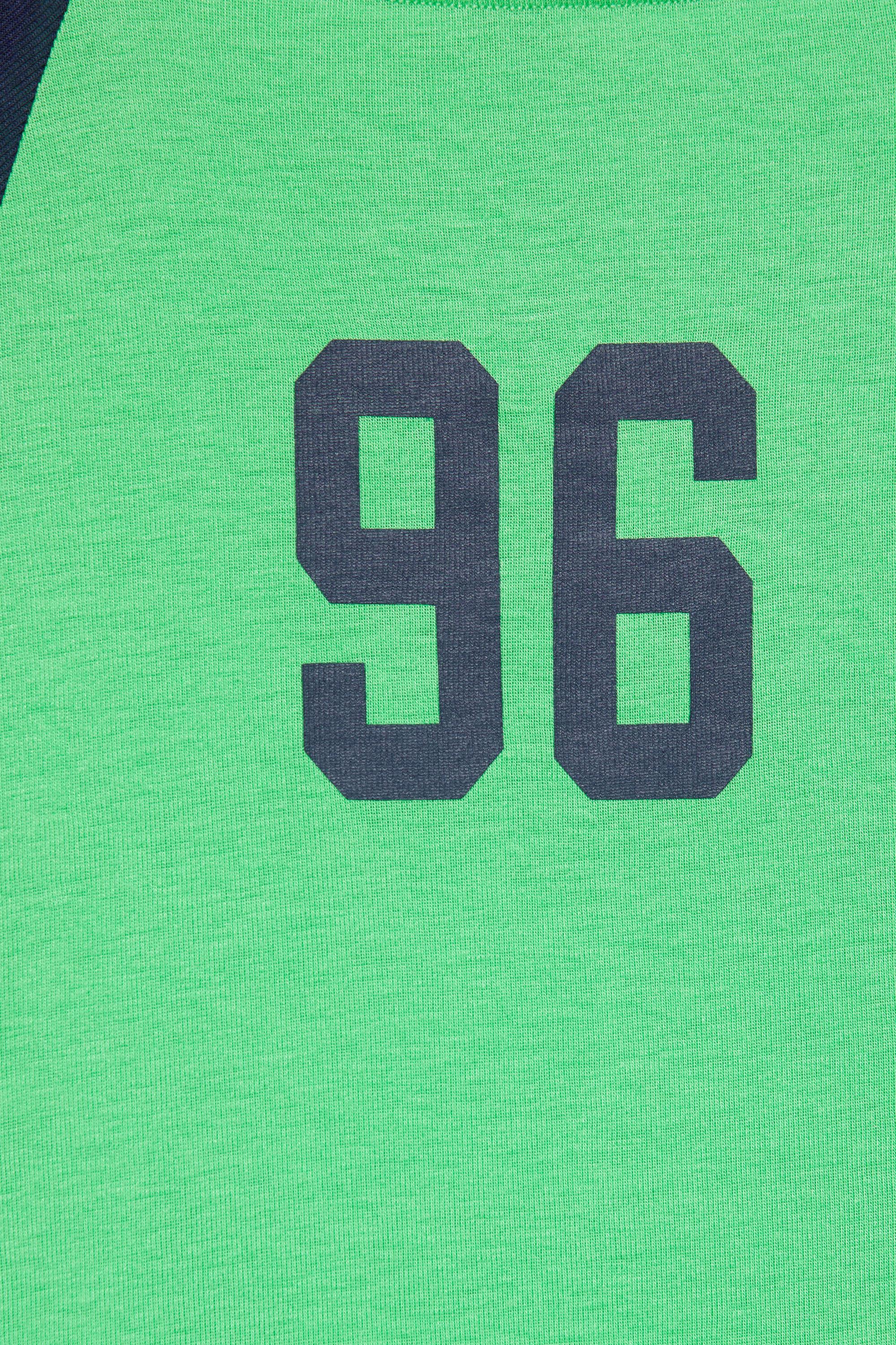 Raglan sleeve graphic T-shirt — Green