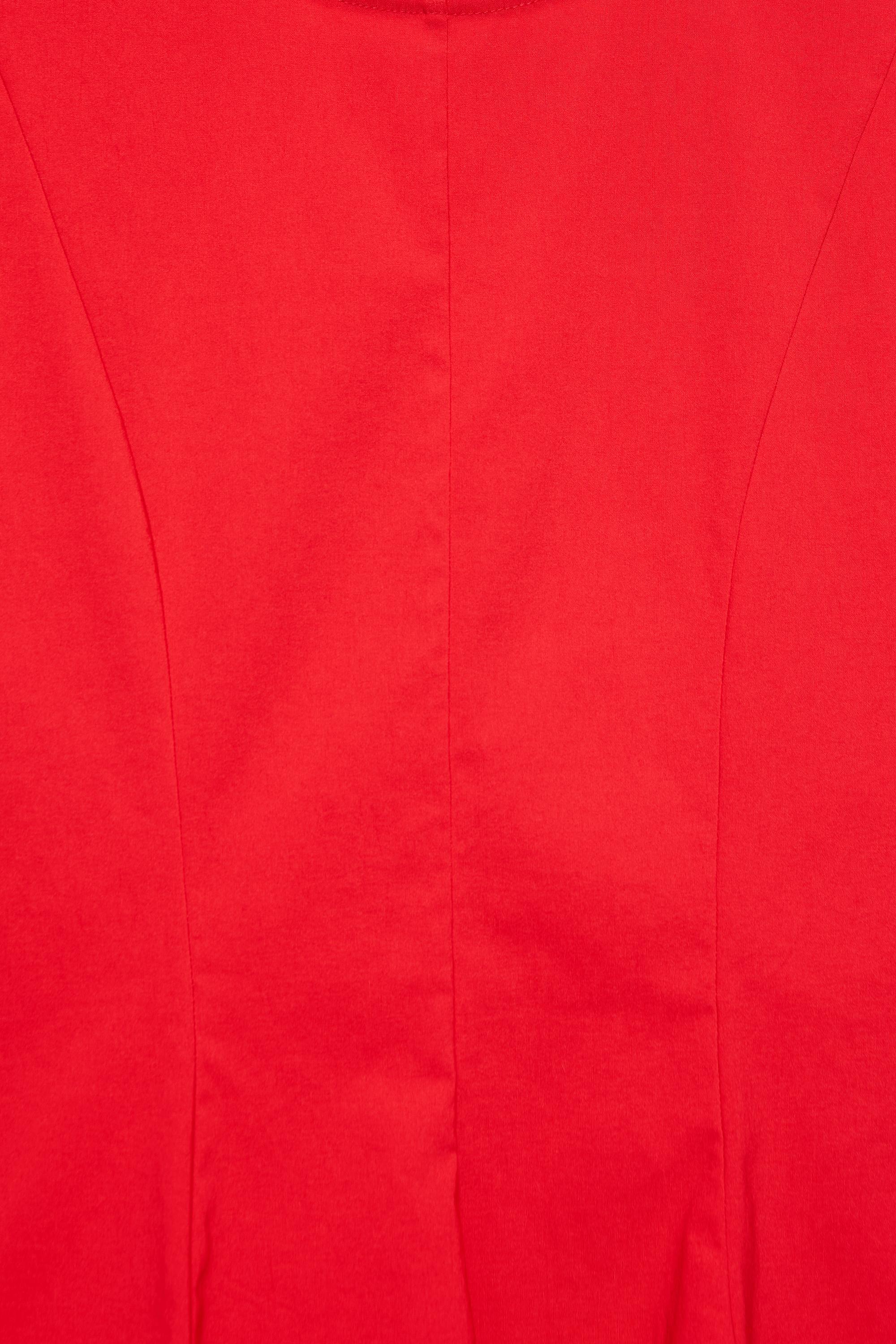 Peplum top — Red